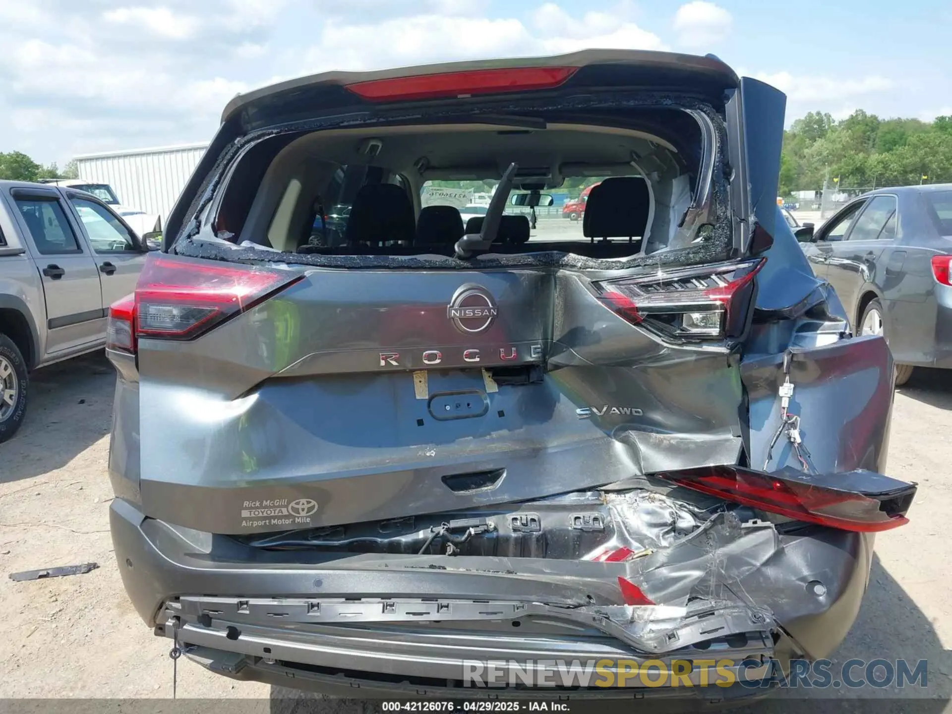 6 fotografías del automóvil dañado 5N1BT3BB1PC795371 NISSAN ROGUE 2023