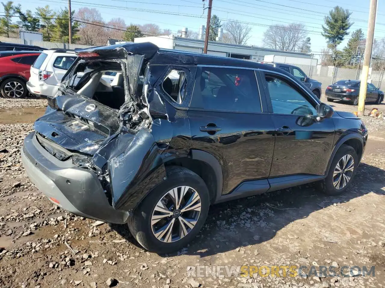 3 fotografías del automóvil dañado 5N1BT3BB7PC950005 NISSAN ROGUE 2023