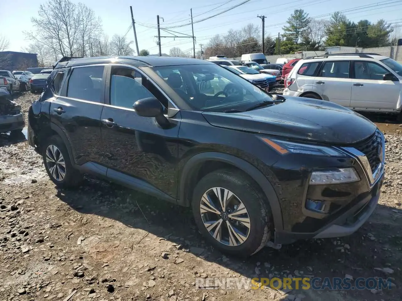 4 fotografías del automóvil dañado 5N1BT3BB7PC950005 NISSAN ROGUE 2023