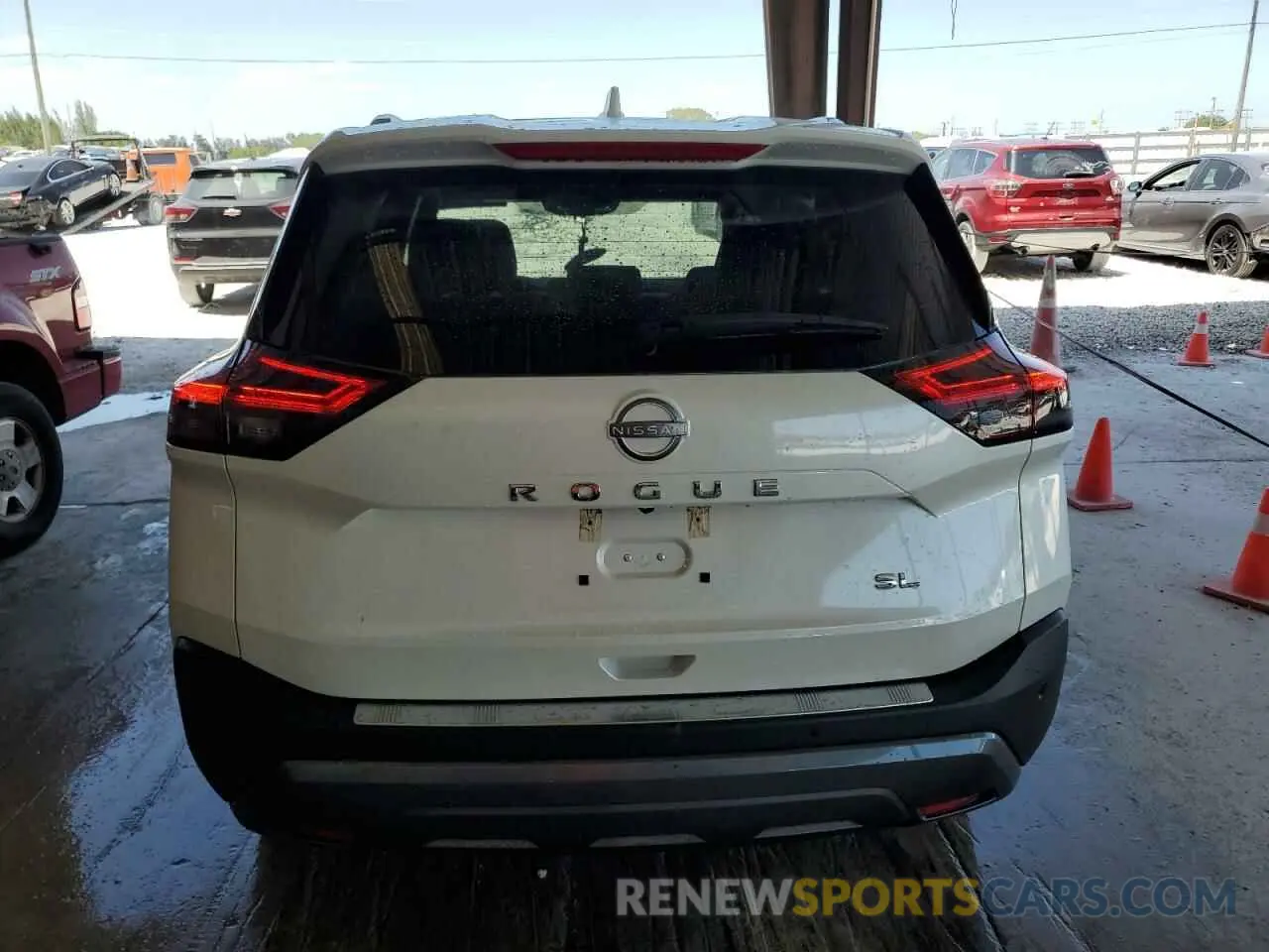 6 fotografías del automóvil dañado 5N1BT3CA9PC933325 NISSAN ROGUE 2023