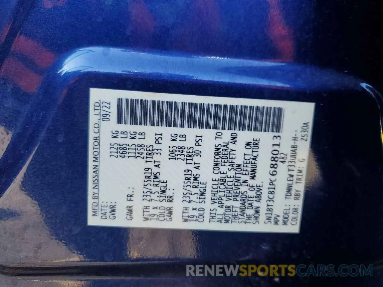 13 fotografías del automóvil dañado 5N1BT3CB1PC688013 NISSAN ROGUE 2023