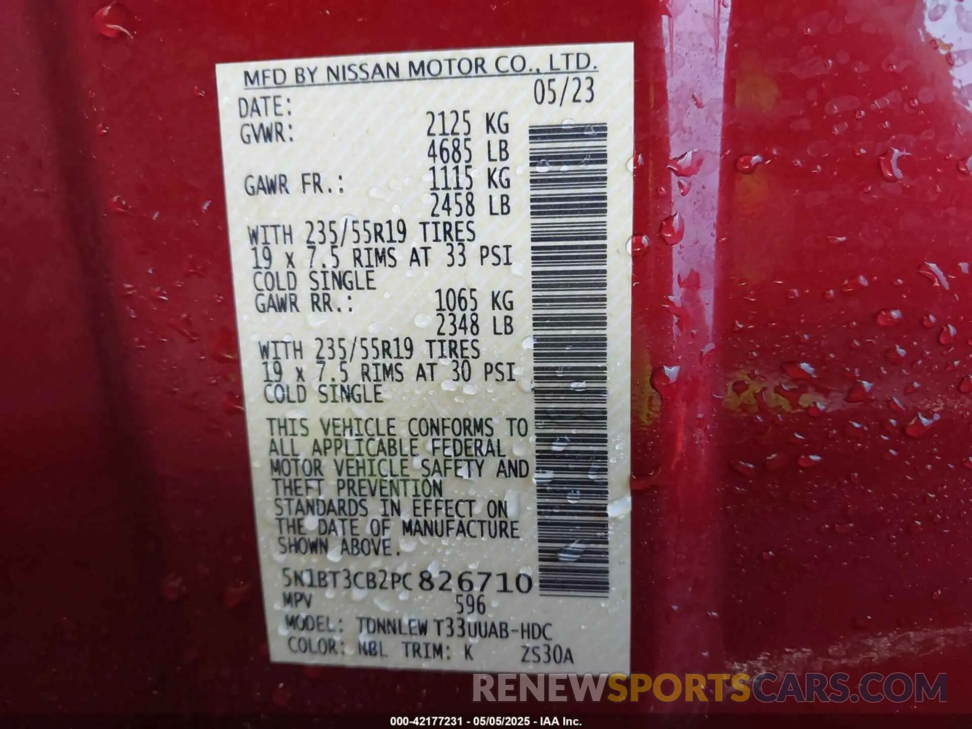 9 fotografías del automóvil dañado 5N1BT3CB2PC826710 NISSAN ROGUE 2023