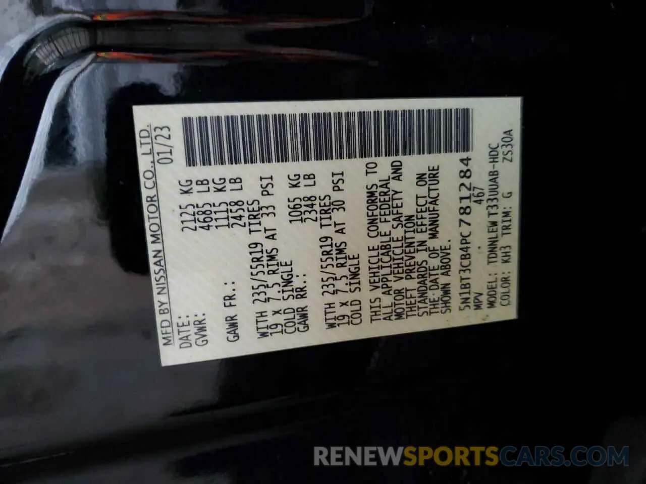 13 fotografías del automóvil dañado 5N1BT3CB4PC781284 NISSAN ROGUE 2023