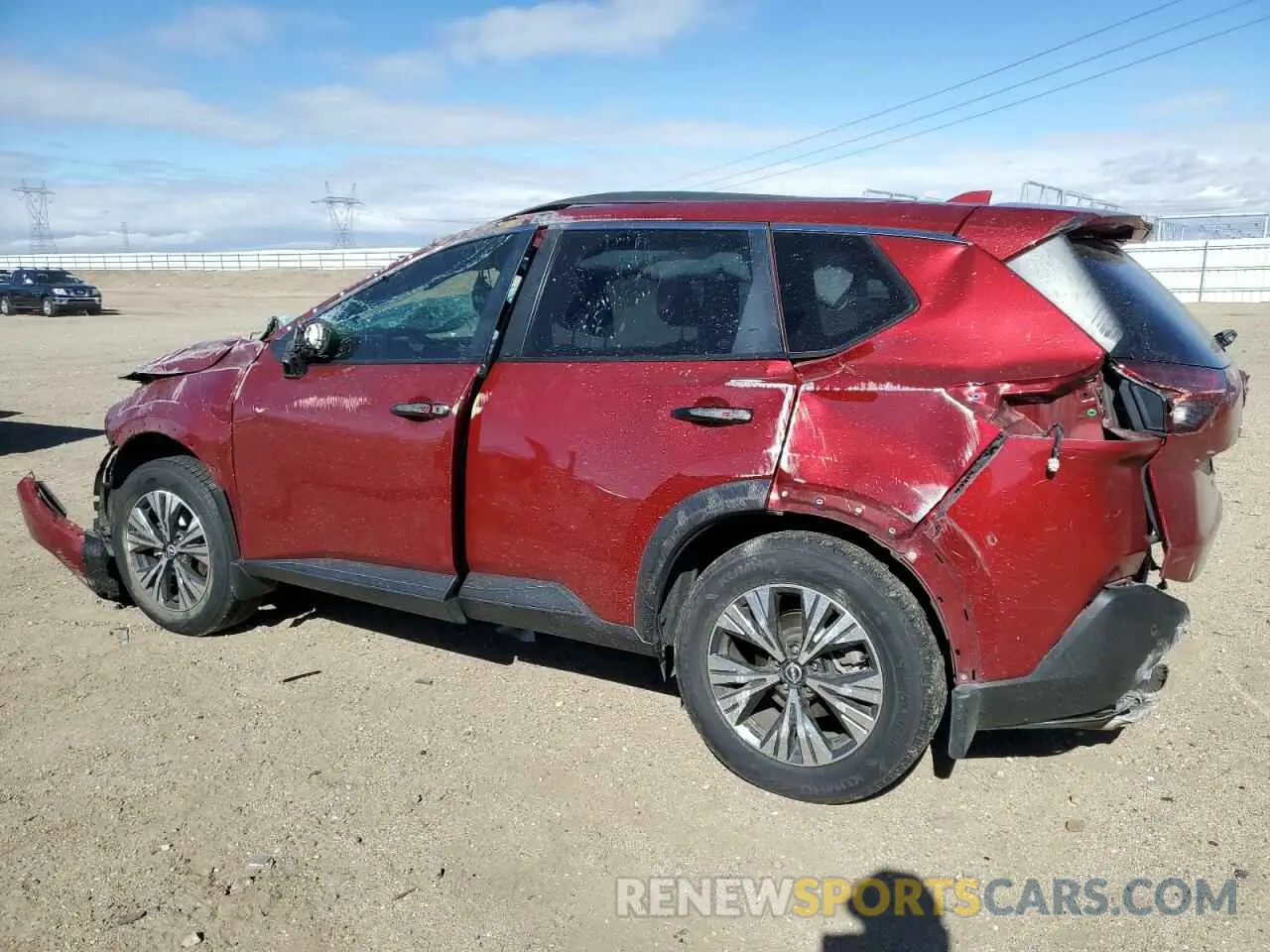 2 fotografías del automóvil dañado JN8BT3BA0PW001135 NISSAN ROGUE 2023