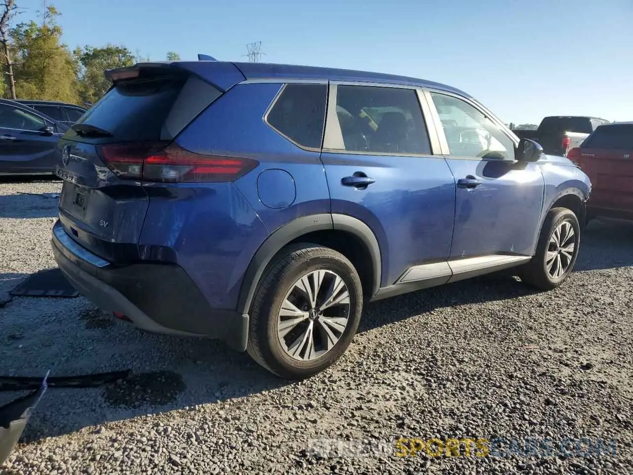 3 fotografías del automóvil dañado JN8BT3BA3PW007902 NISSAN ROGUE 2023