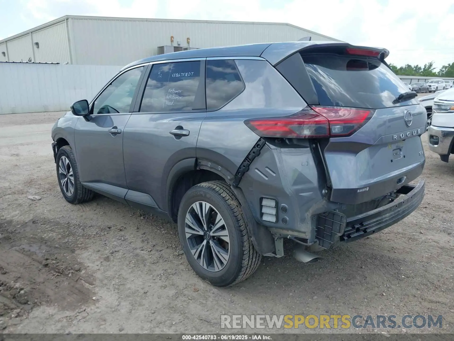 3 fotografías del automóvil dañado JN8BT3BA6PW408425 NISSAN ROGUE 2023