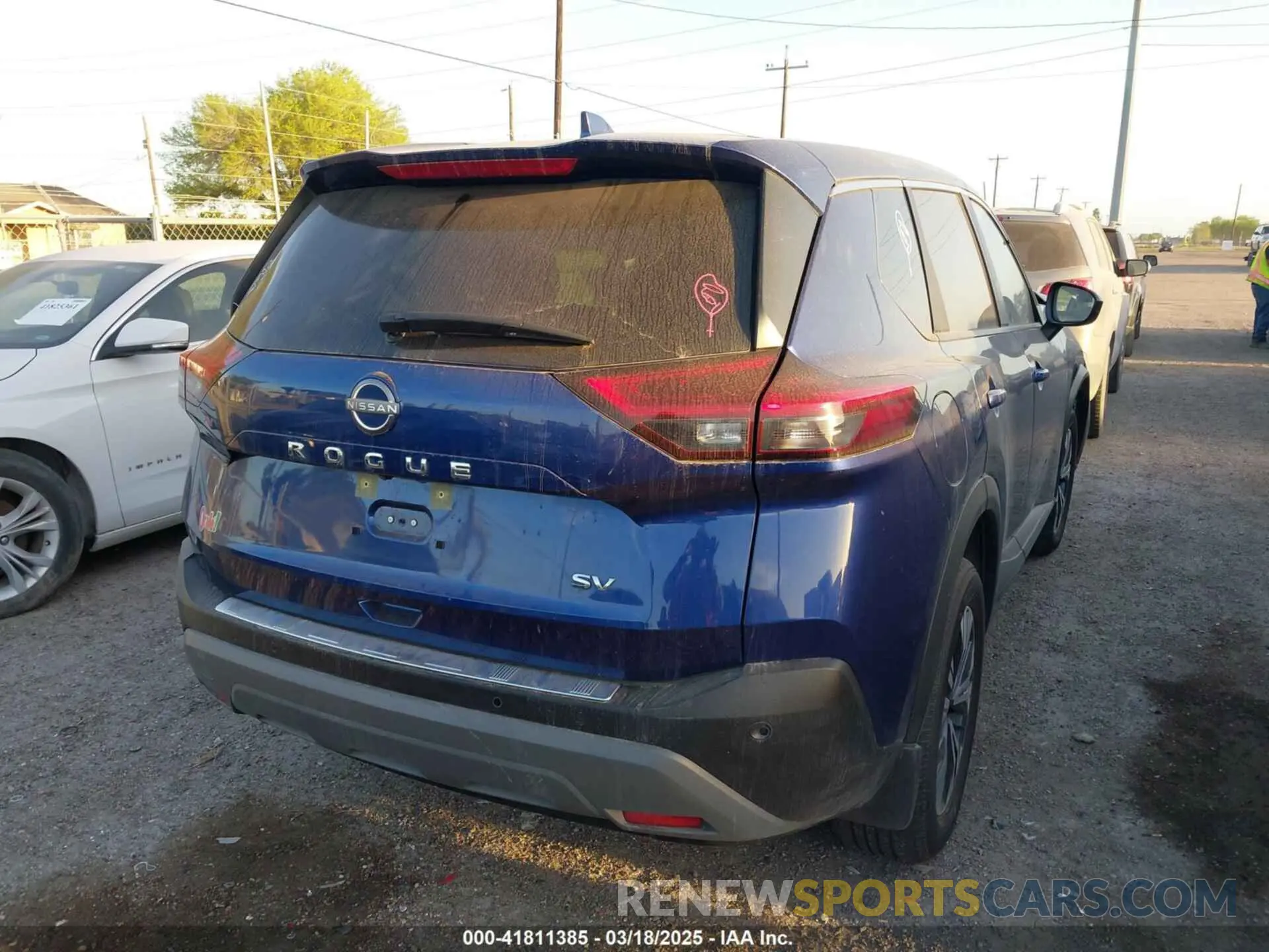 4 fotografías del automóvil dañado JN8BT3BA6PW436242 NISSAN ROGUE 2023