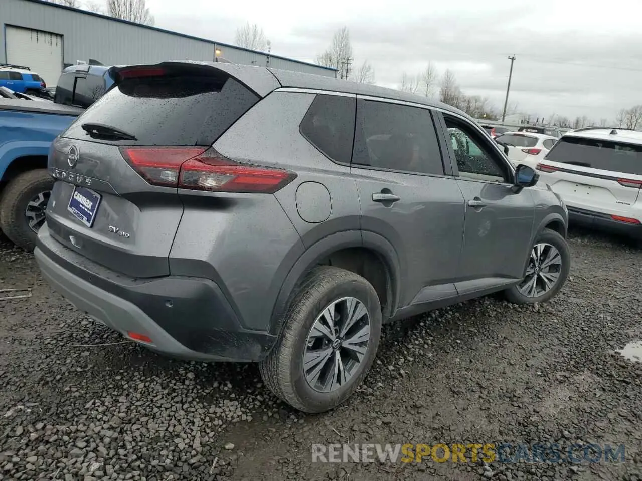 3 fotografías del automóvil dañado JN8BT3BB3PW187164 NISSAN ROGUE 2023