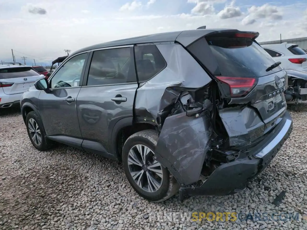 2 fotografías del automóvil dañado JN8BT3BBXPW358153 NISSAN ROGUE 2023