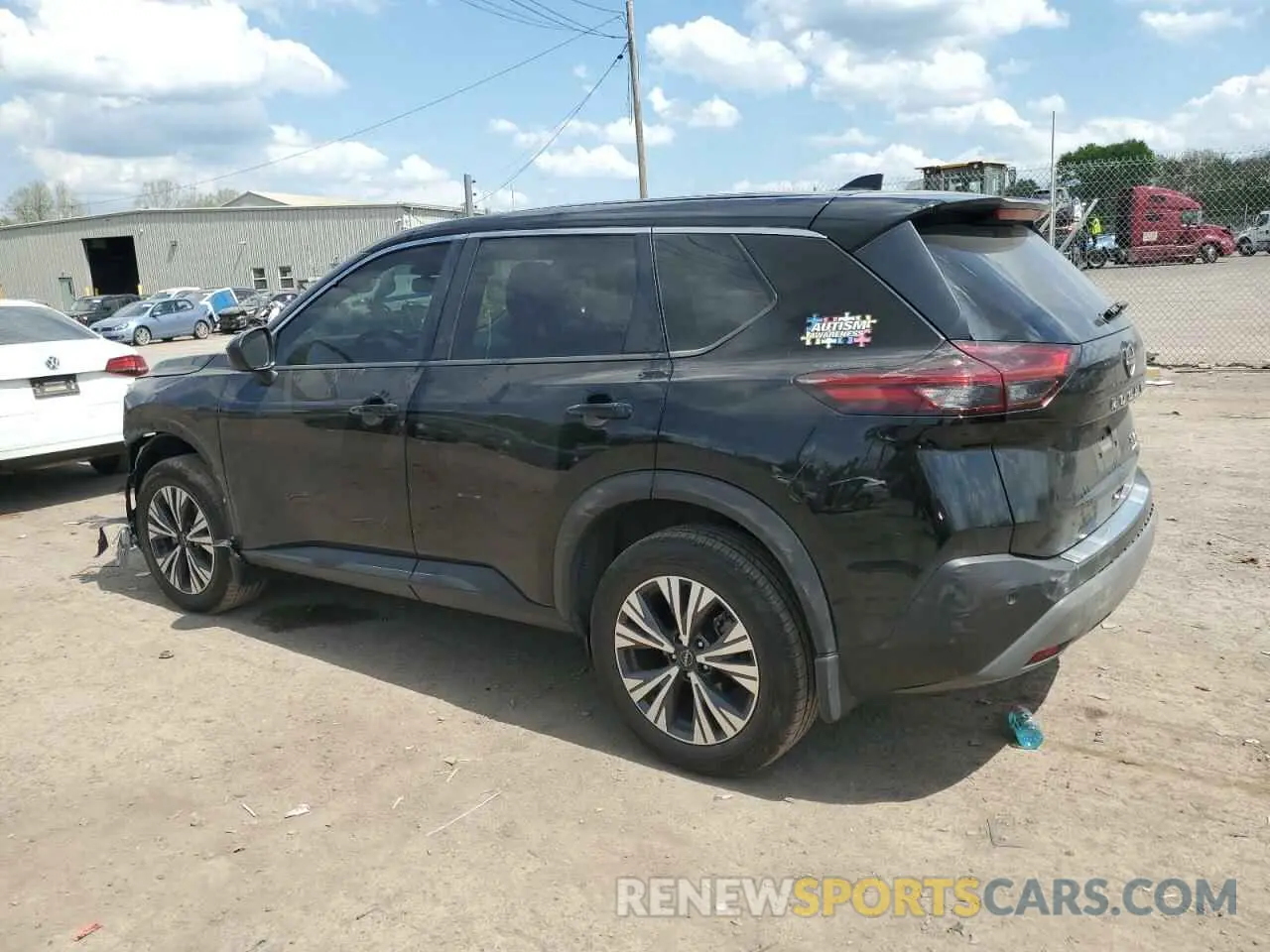 2 fotografías del automóvil dañado JN8BT3BBXPW468703 NISSAN ROGUE 2023