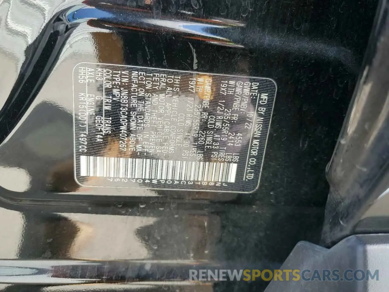 13 fotografías del automóvil dañado JN8BT3CA0PW407267 NISSAN ROGUE 2023