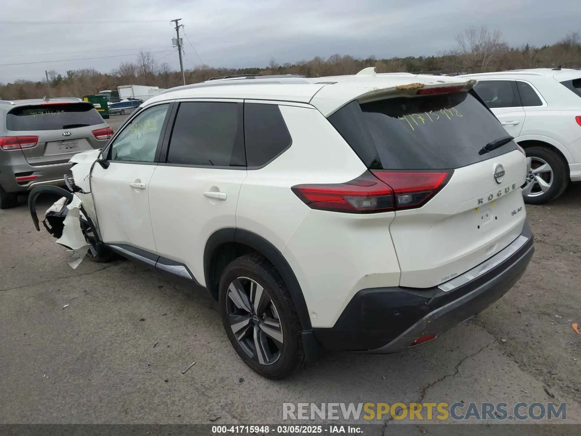 3 fotografías del automóvil dañado JN8BT3CB9PW470487 NISSAN ROGUE 2023