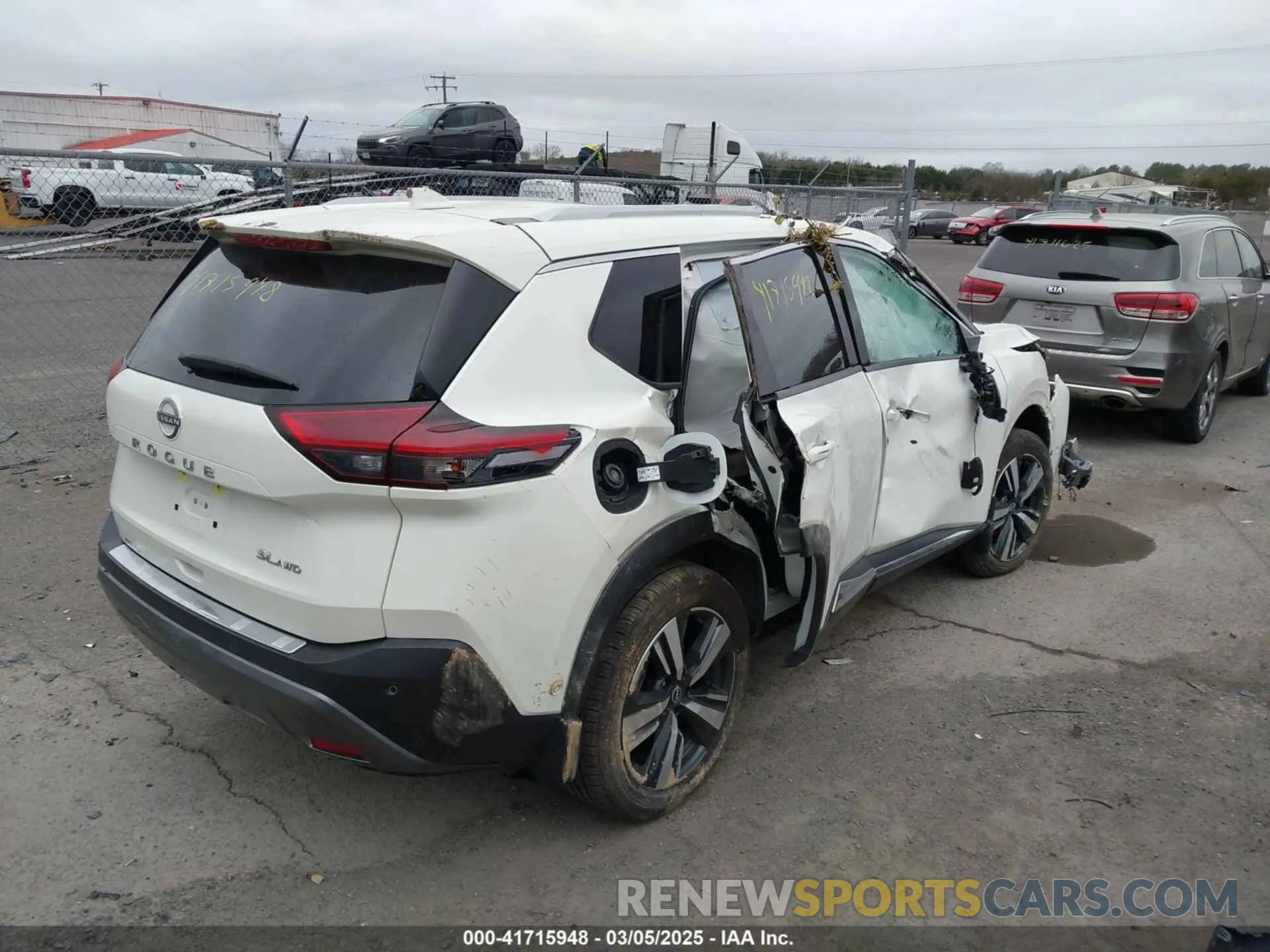 4 fotografías del automóvil dañado JN8BT3CB9PW470487 NISSAN ROGUE 2023