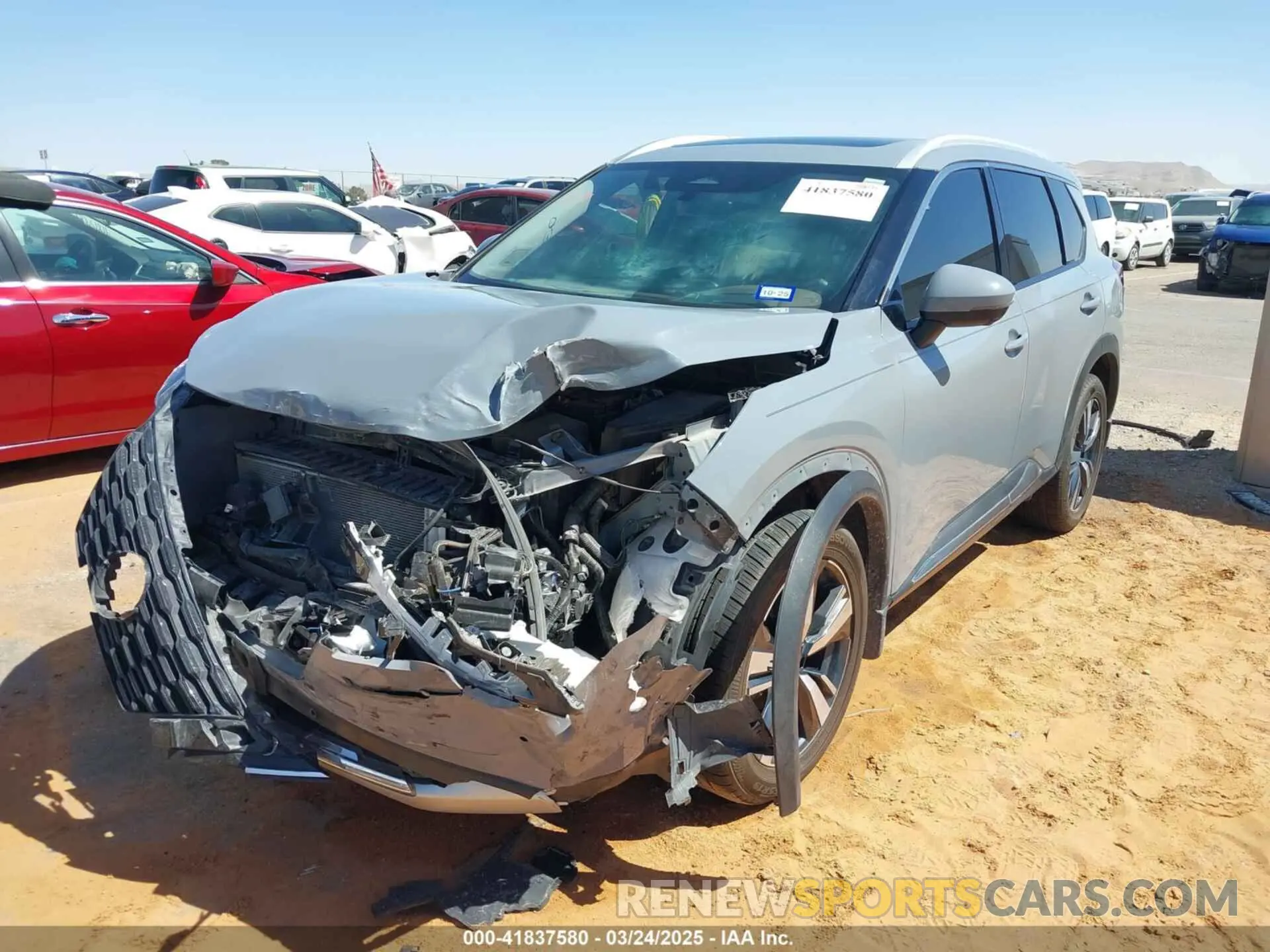 2 fotografías del automóvil dañado JN8BT3DC3PW103219 NISSAN ROGUE 2023
