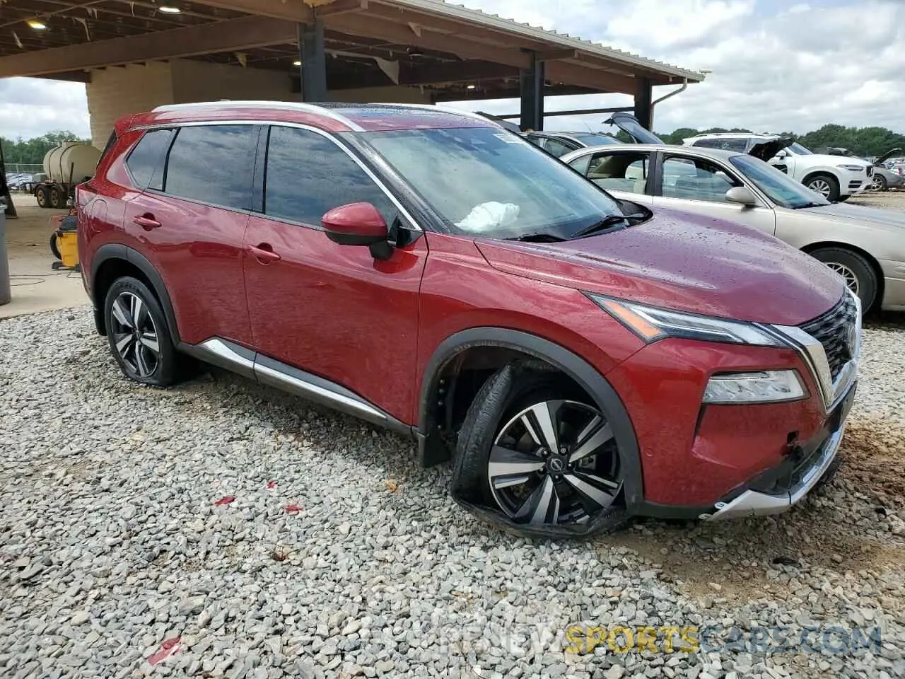 4 fotografías del automóvil dañado JN8BT3DC8PW101479 NISSAN ROGUE 2023