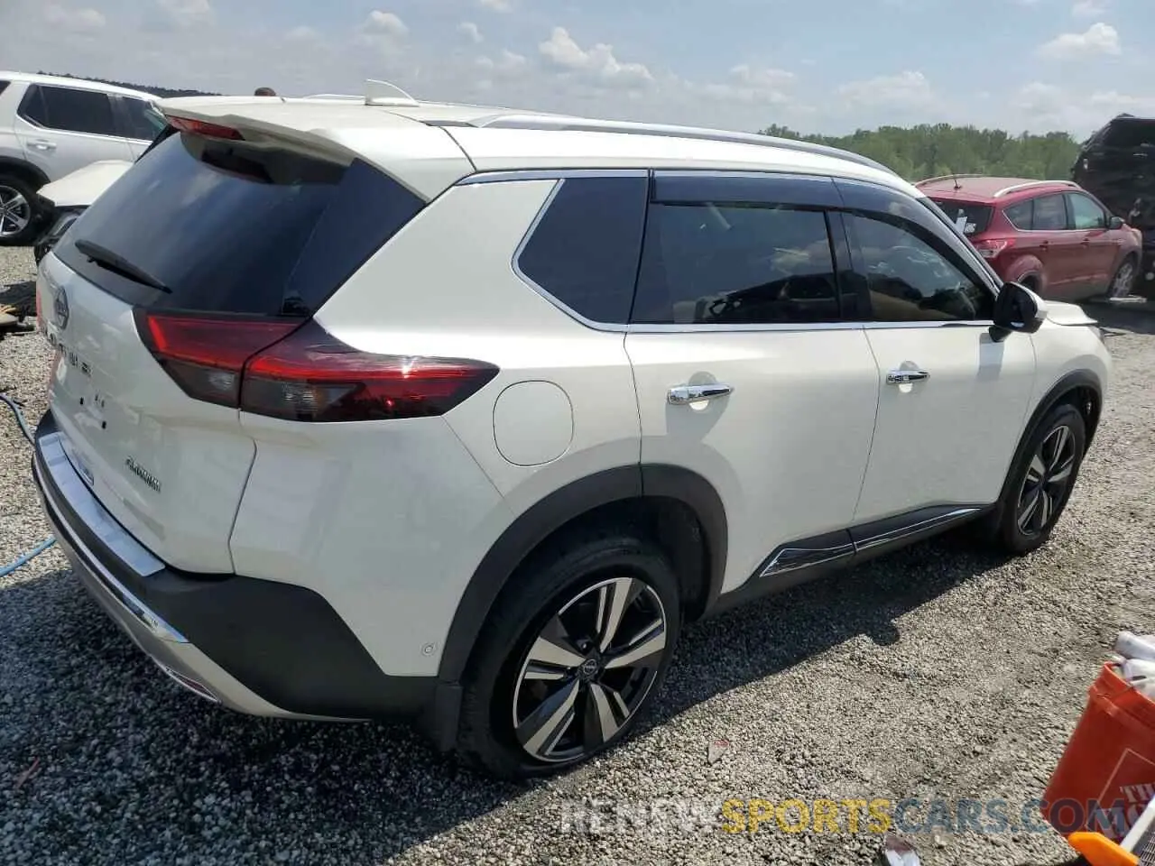 3 fotografías del automóvil dañado JN8BT3DC8PW107685 NISSAN ROGUE 2023