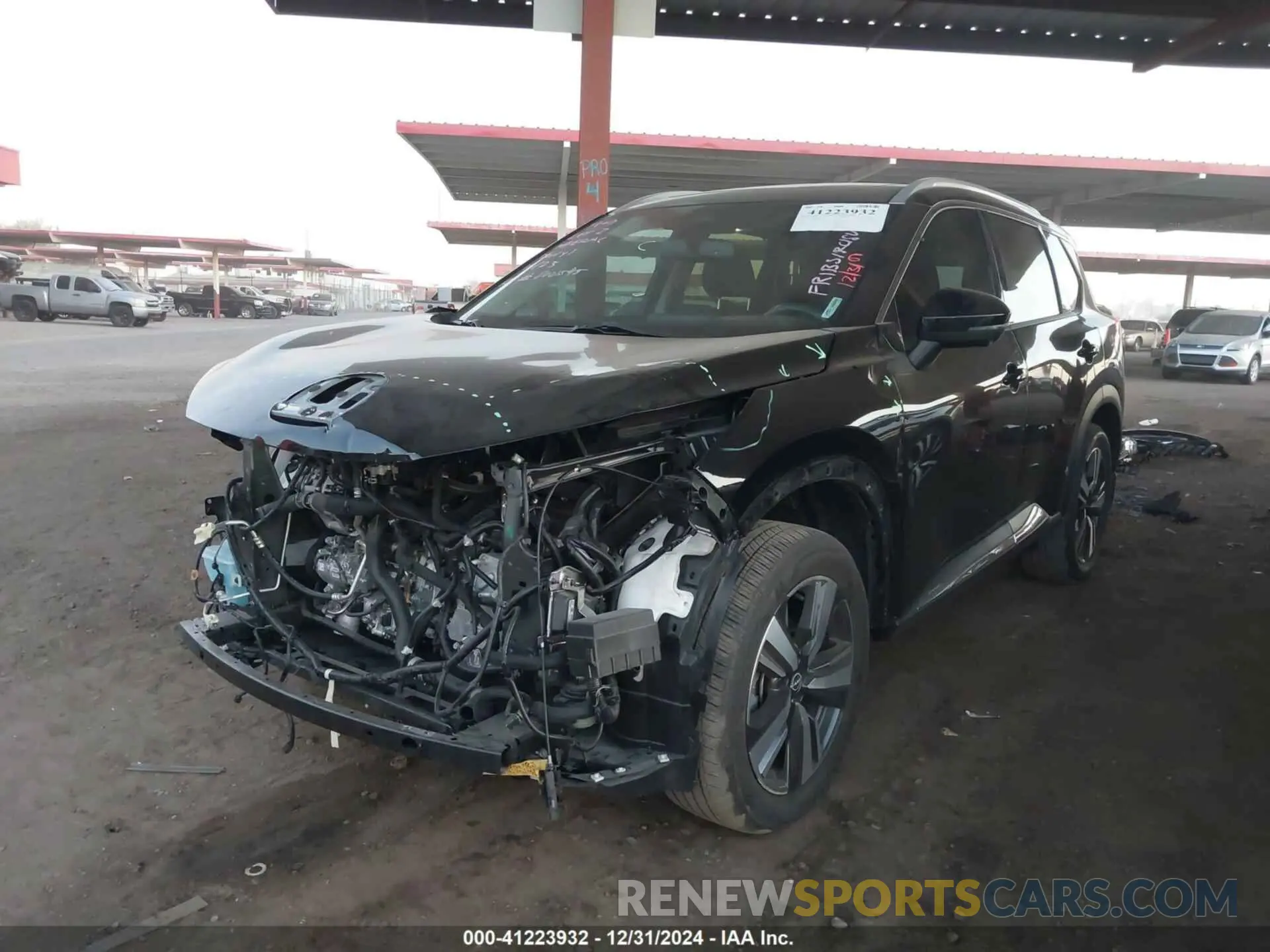 2 fotografías del automóvil dañado JN8BT3DCXPW107039 NISSAN ROGUE 2023