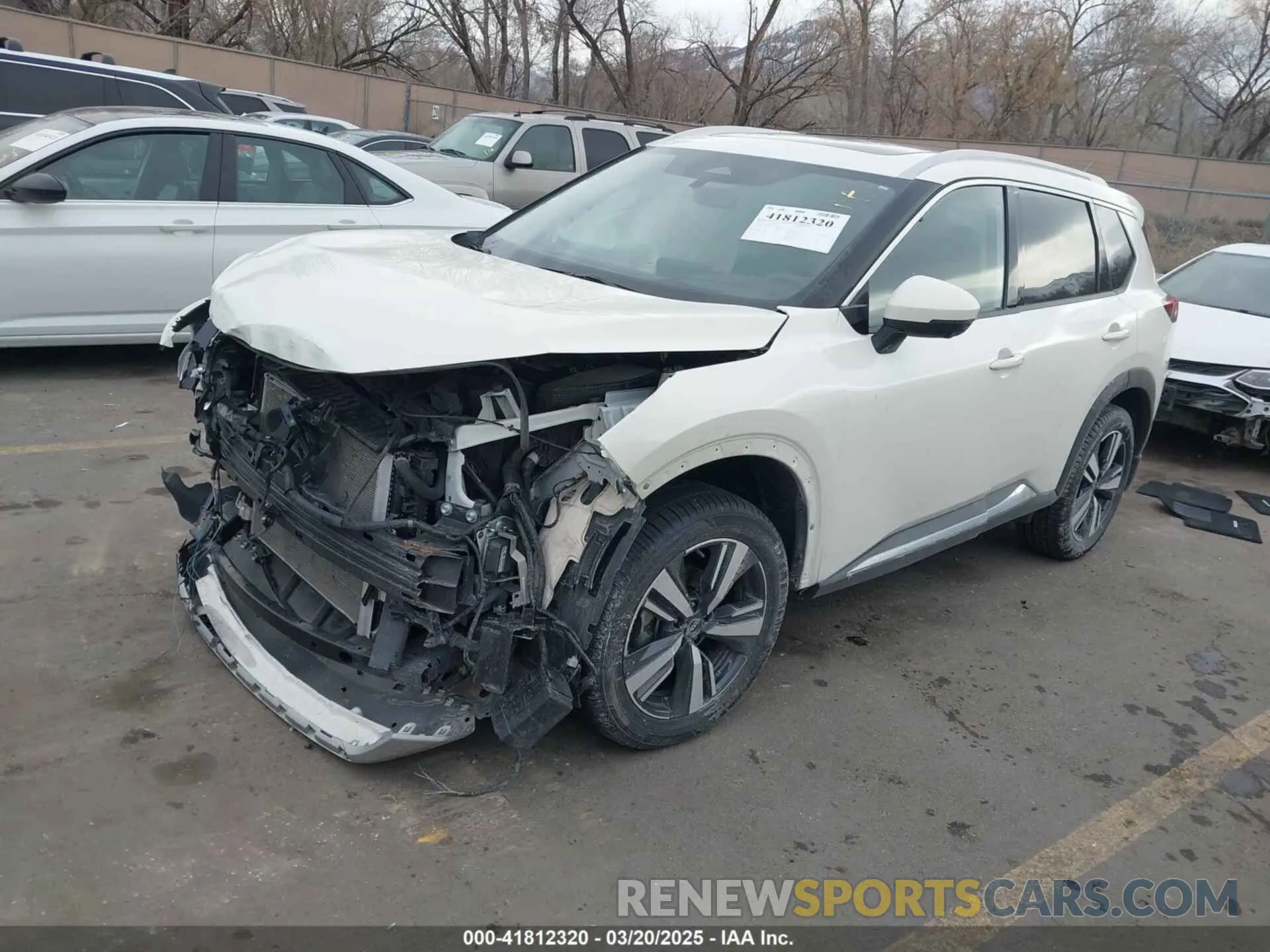 2 fotografías del automóvil dañado JN8BT3DD0PW305105 NISSAN ROGUE 2023