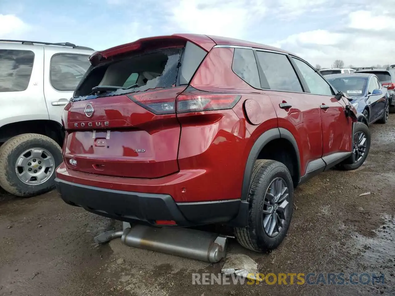 3 fotografías del automóvil dañado 5N1BT3AB3RC743373 NISSAN ROGUE 2024