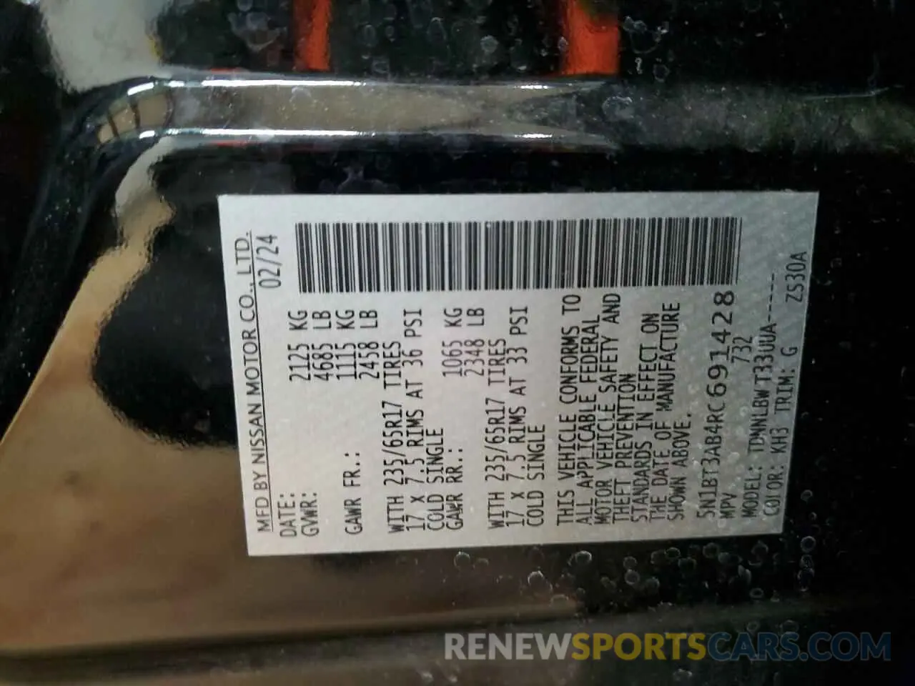13 fotografías del automóvil dañado 5N1BT3AB4RC691428 NISSAN ROGUE 2024