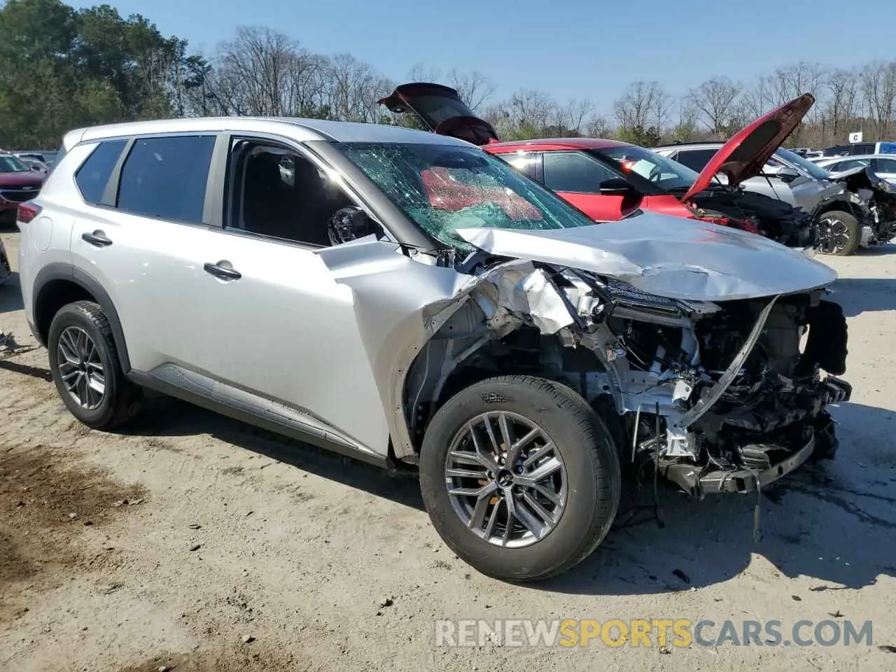 4 fotografías del automóvil dañado 5N1BT3AB5RC698131 NISSAN ROGUE 2024