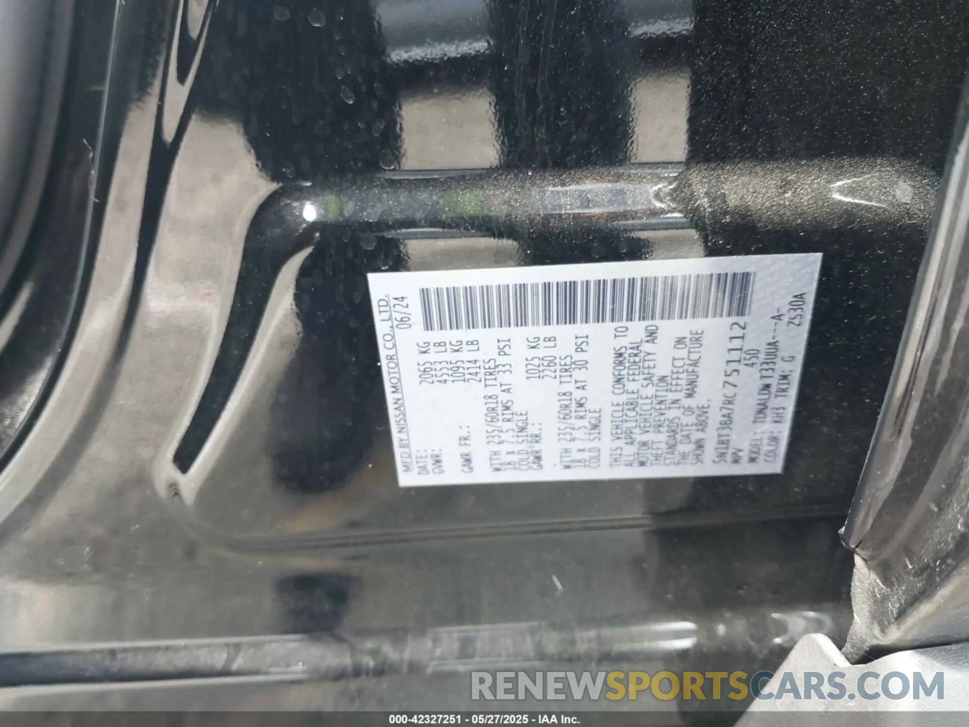 9 fotografías del automóvil dañado 5N1BT3BA7RC751112 NISSAN ROGUE 2024
