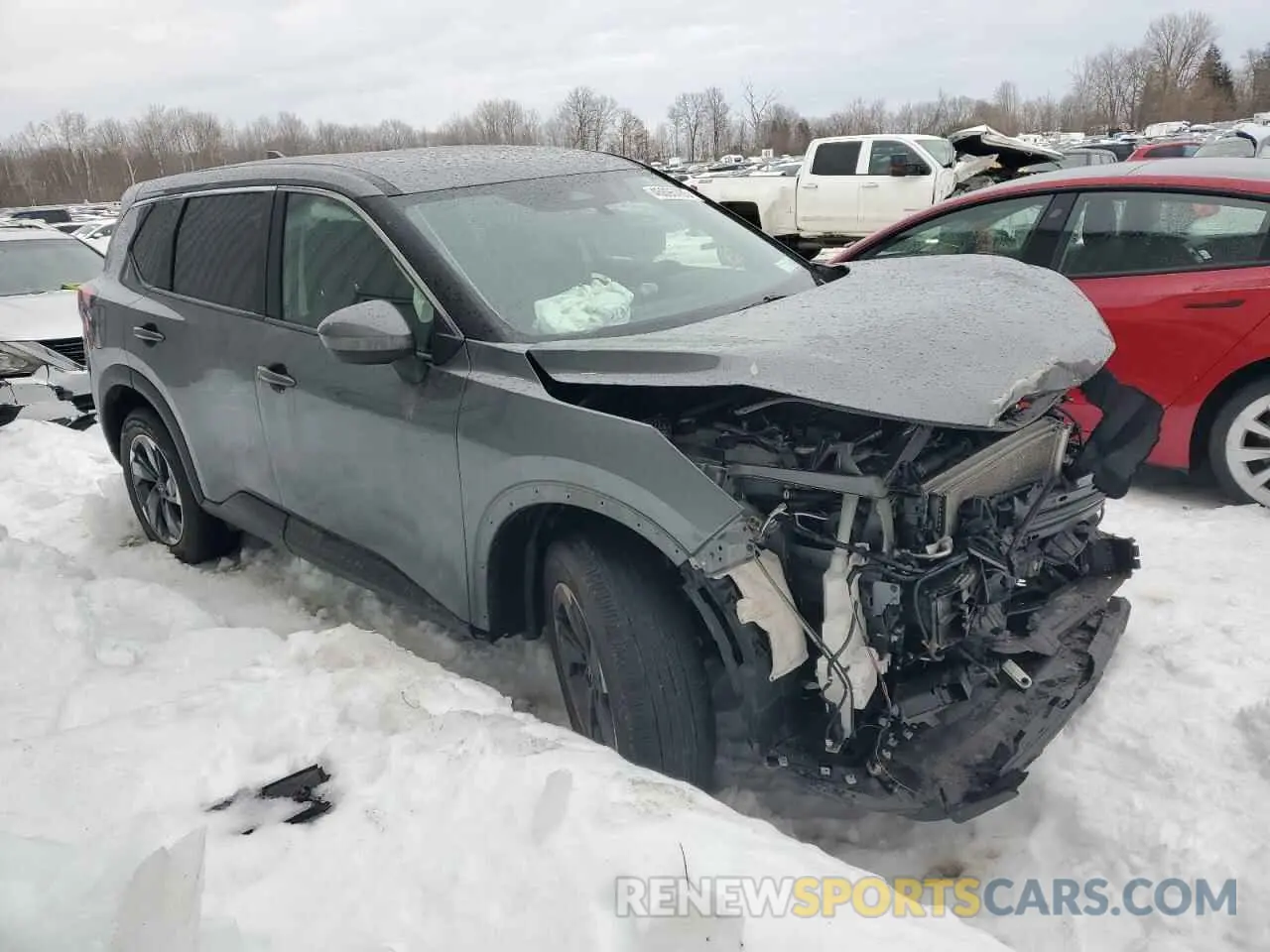 4 fotografías del automóvil dañado 5N1BT3BB3RC675574 NISSAN ROGUE 2024