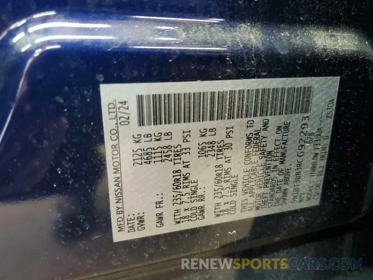 13 fotografías del automóvil dañado 5N1BT3BB3RC692293 NISSAN ROGUE 2024