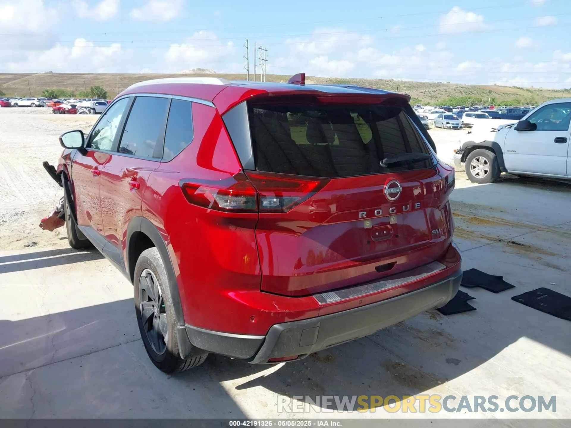 3 fotografías del automóvil dañado JN8BT3BA0RW001834 NISSAN ROGUE 2024