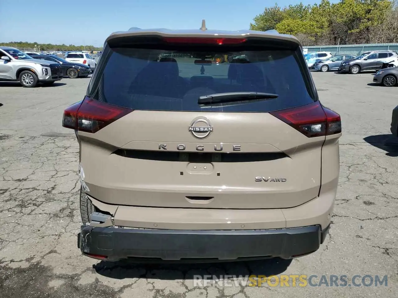 6 fotografías del automóvil dañado JN8BT3BB1RW288481 NISSAN ROGUE 2024