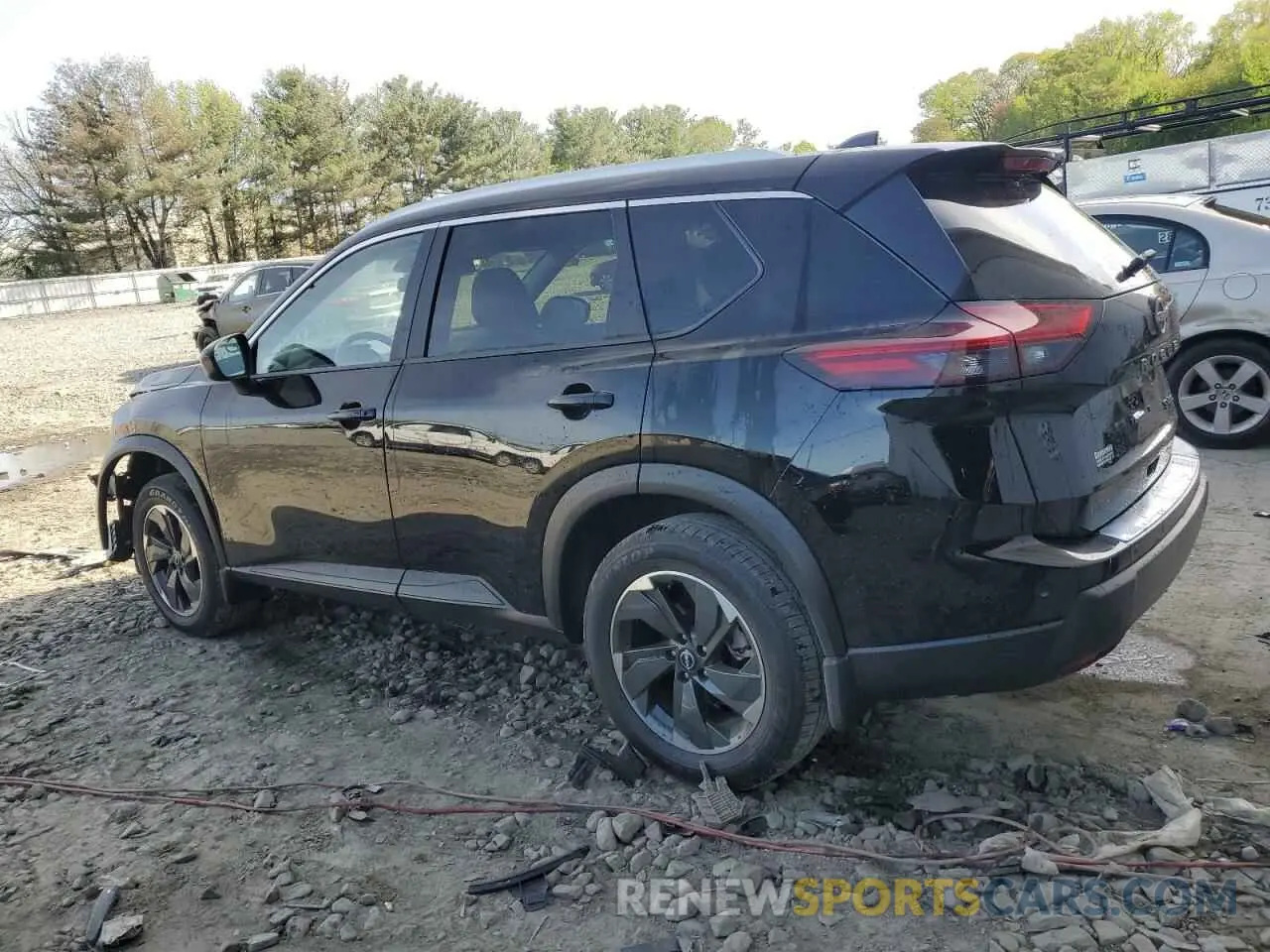 2 fotografías del automóvil dañado JN8BT3BB2RW437755 NISSAN ROGUE 2024