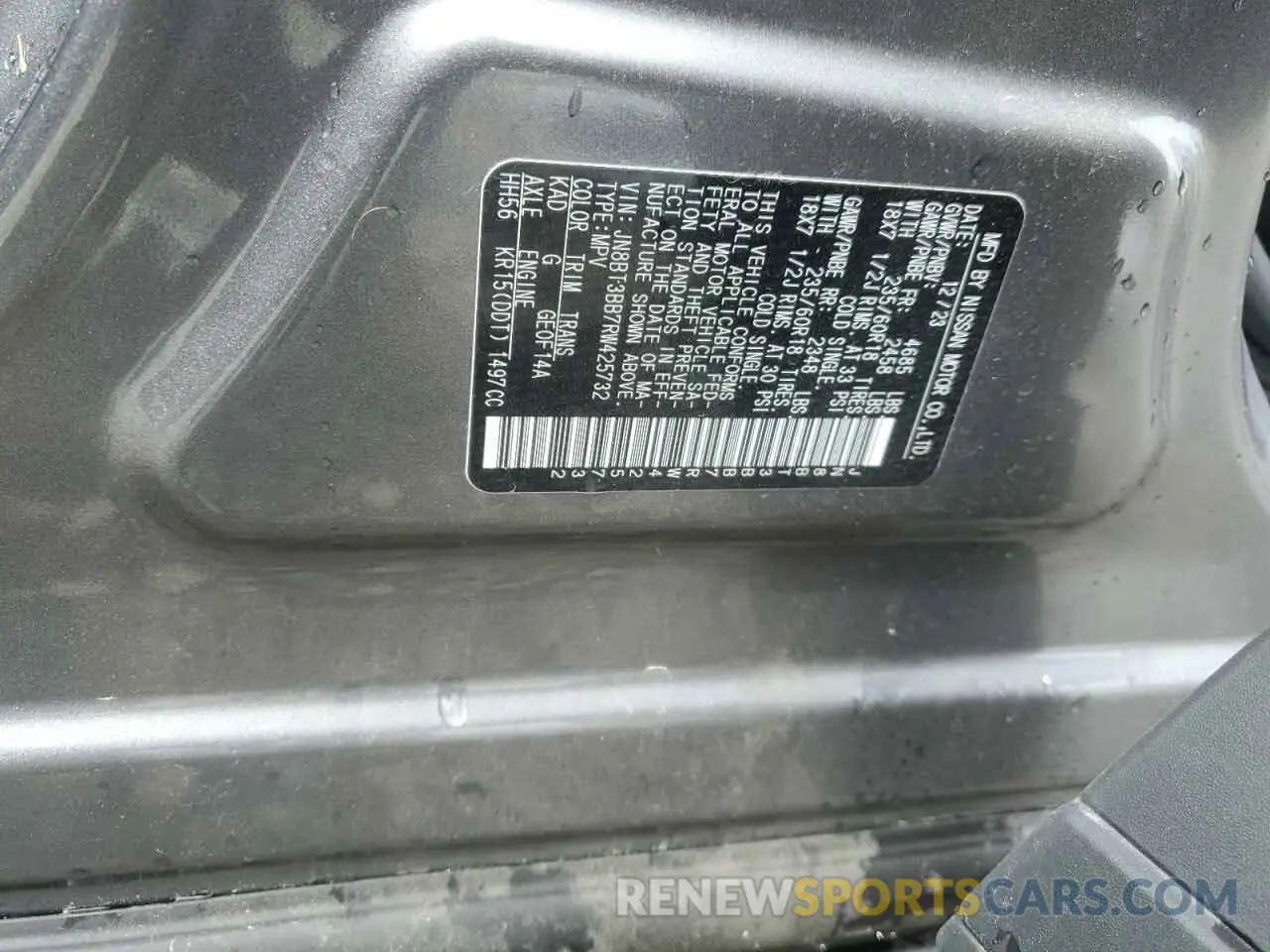 13 fotografías del automóvil dañado JN8BT3BB7RW425732 NISSAN ROGUE 2024