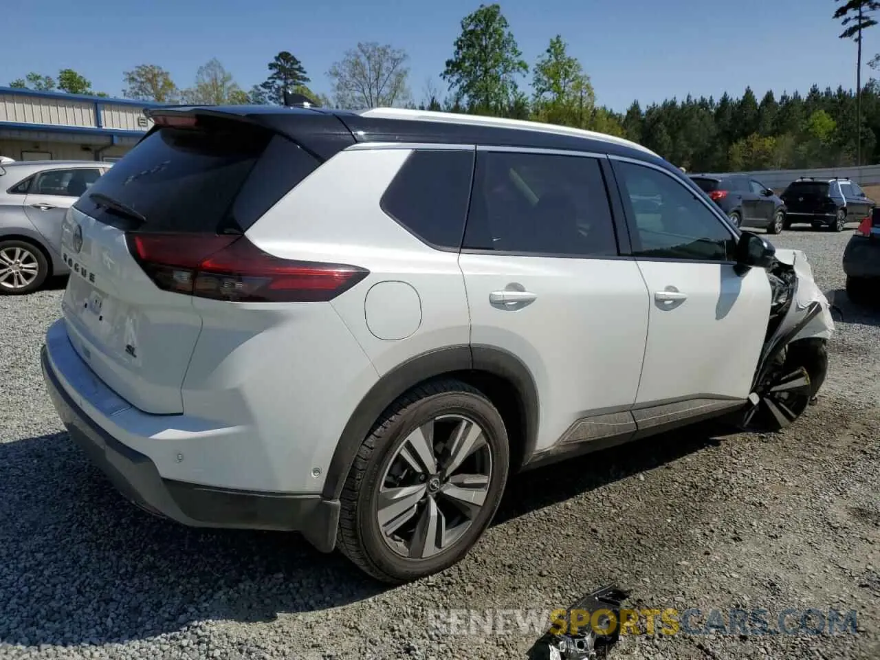 3 fotografías del automóvil dañado JN8BT3CA1RW003669 NISSAN ROGUE 2024