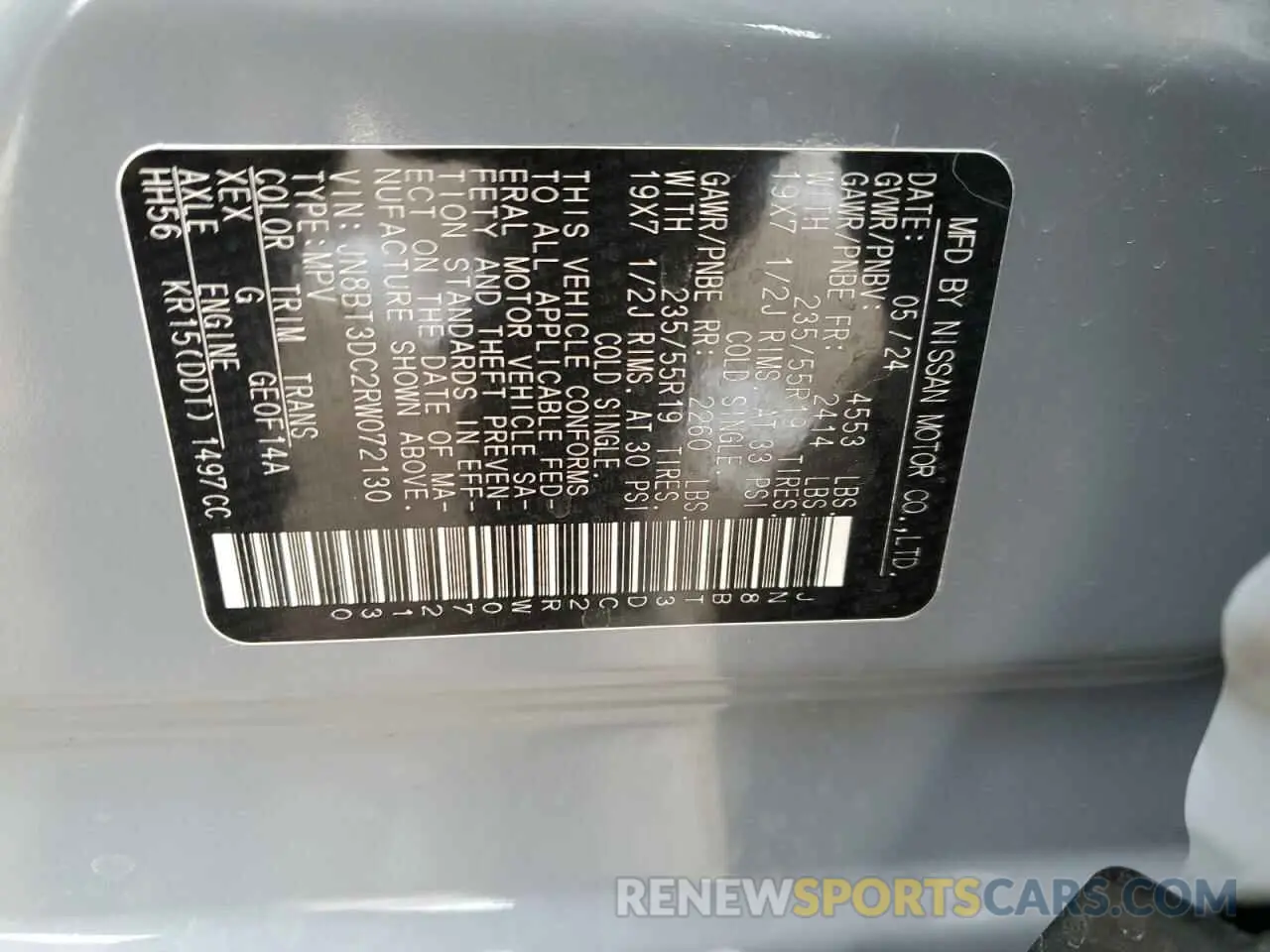 13 fotografías del automóvil dañado JN8BT3DC2RW072130 NISSAN ROGUE 2024
