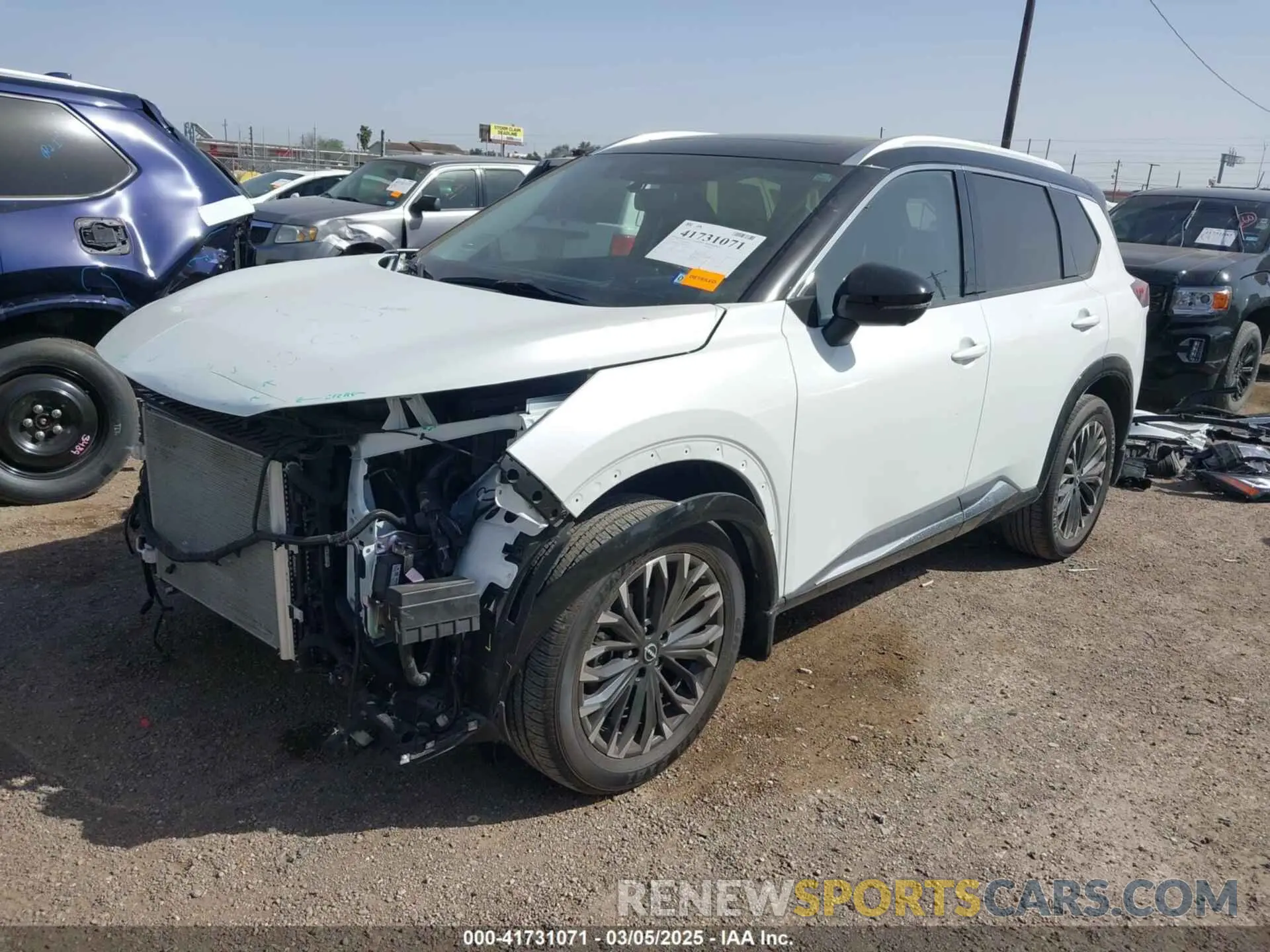 2 fotografías del automóvil dañado JN8BT3DC3RW071164 NISSAN ROGUE 2024