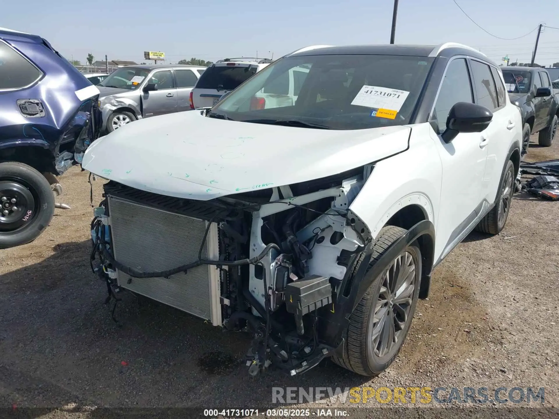 6 fotografías del automóvil dañado JN8BT3DC3RW071164 NISSAN ROGUE 2024
