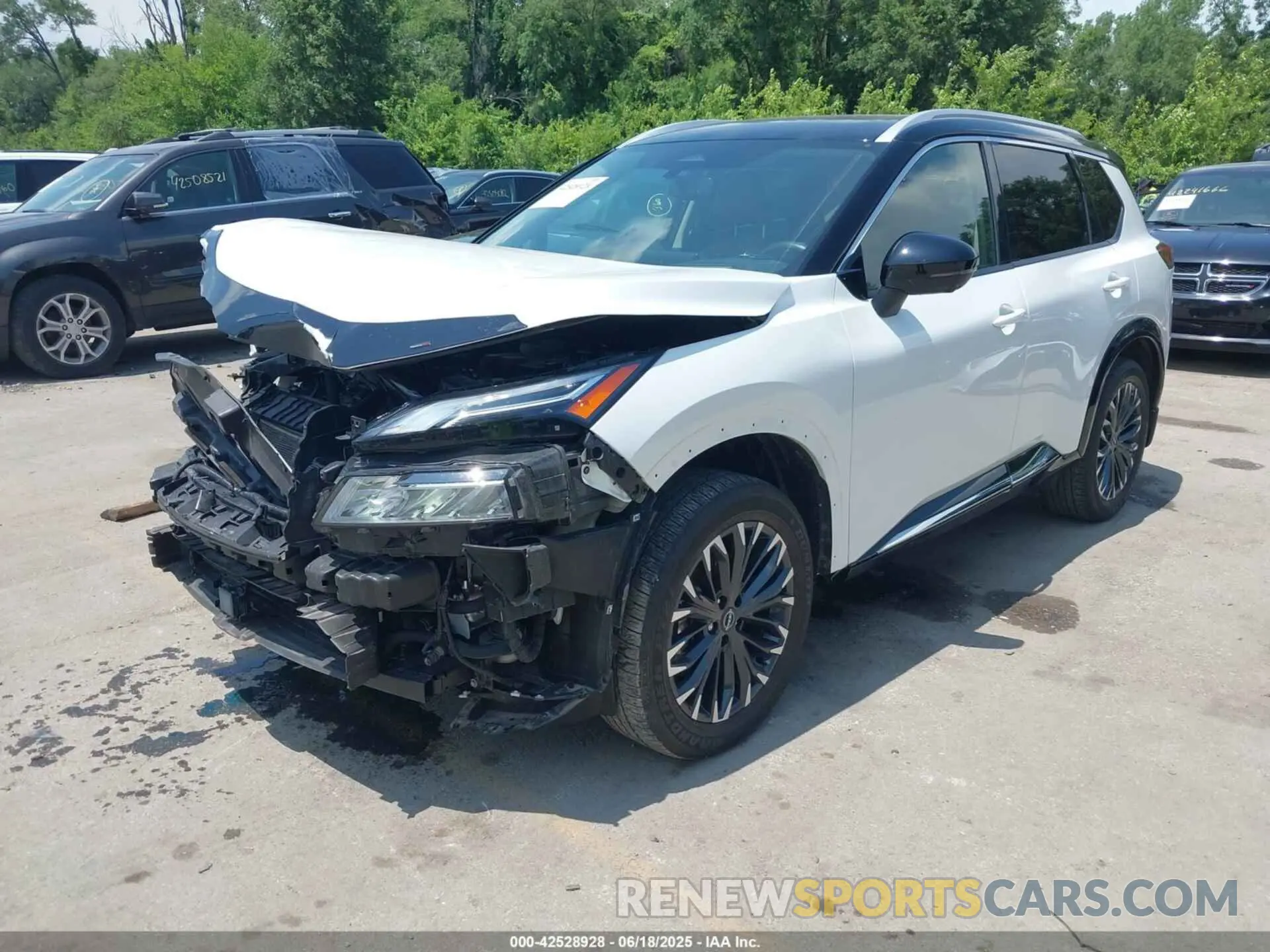 2 fotografías del automóvil dañado JN8BT3DD0RW252182 NISSAN ROGUE 2024