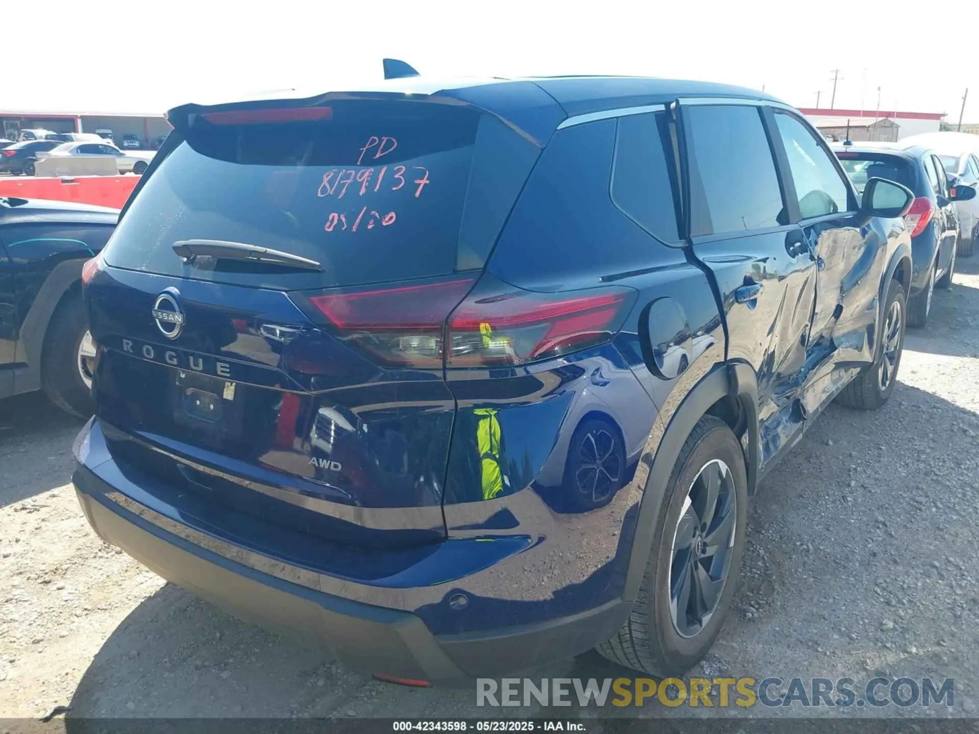 4 fotografías del automóvil dañado 5N1BT3BB5SC765251 NISSAN ROGUE 2025