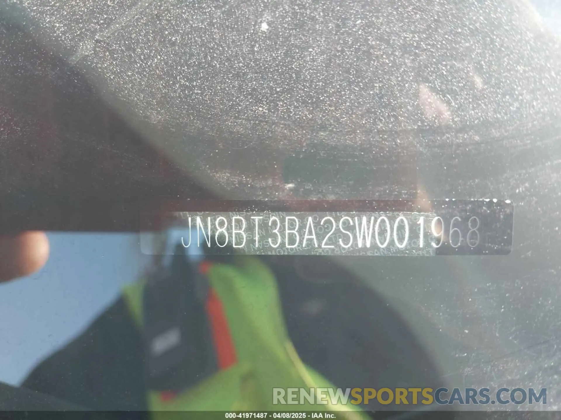 9 fotografías del automóvil dañado JN8BT3BA2SW001968 NISSAN ROGUE 2025
