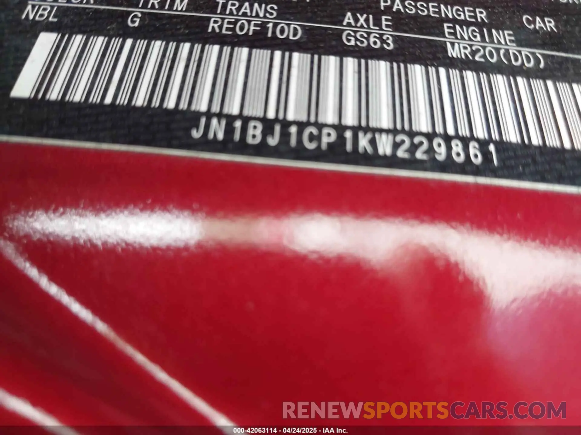 9 fotografías del automóvil dañado JN1BJ1CP1KW229861 NISSAN ROGUE SPORT 2019