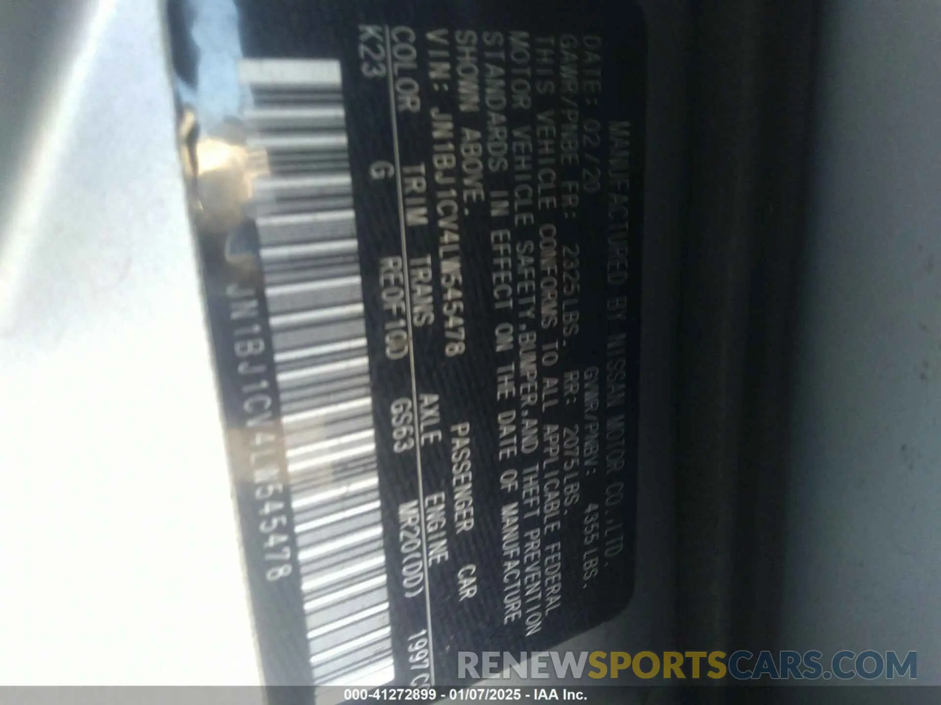 9 fotografías del automóvil dañado JN1BJ1CV4LW545478 NISSAN ROGUE SPORT 2020