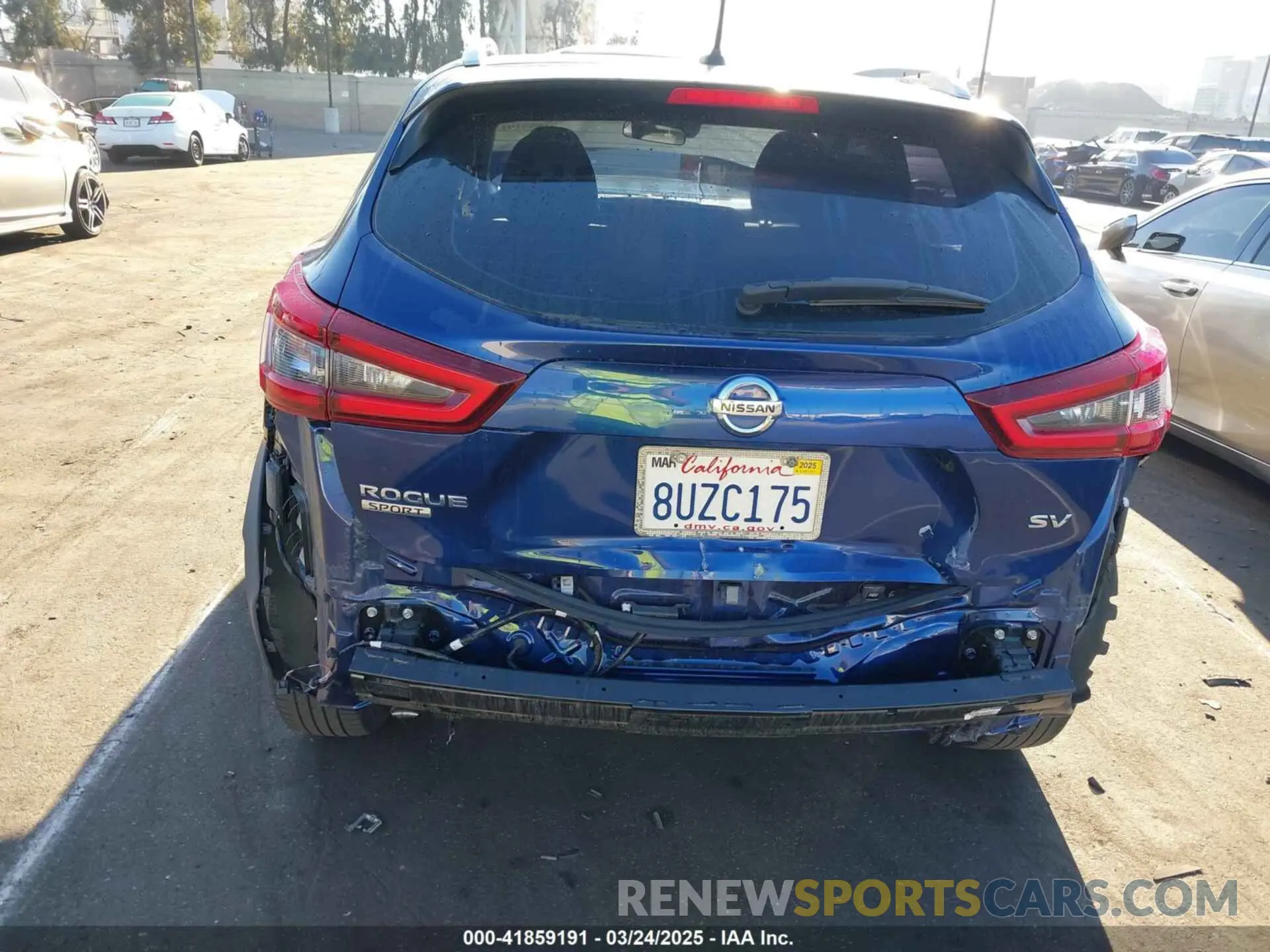 6 fotografías del automóvil dañado JN1BJ1CV8LW270536 NISSAN ROGUE SPORT 2020