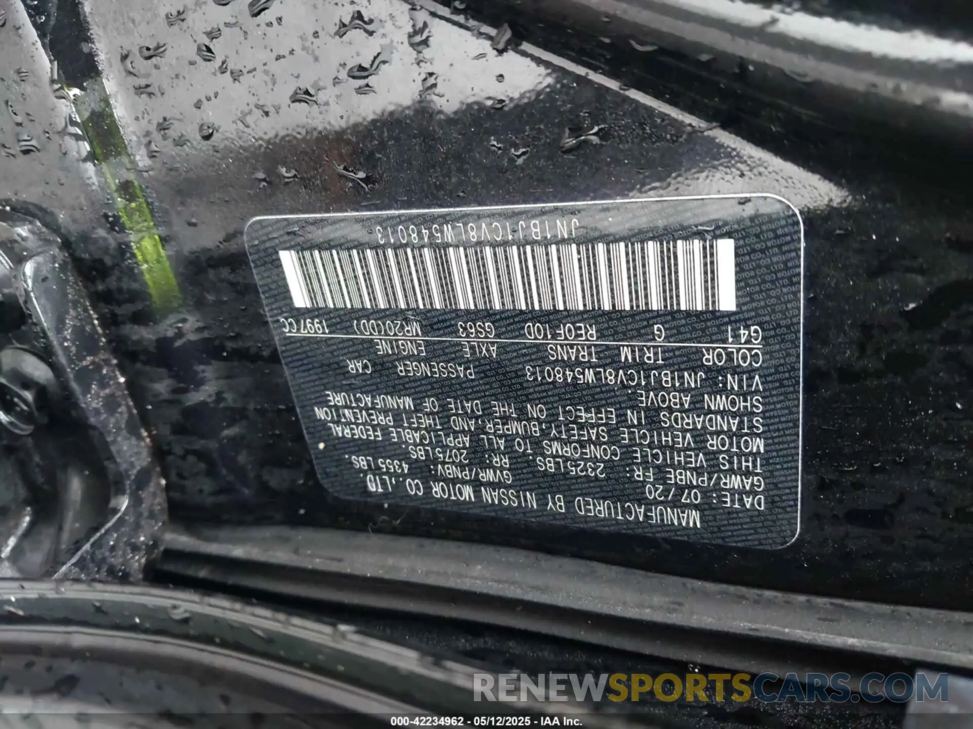 9 fotografías del automóvil dañado JN1BJ1CV8LW548013 NISSAN ROGUE SPORT 2020