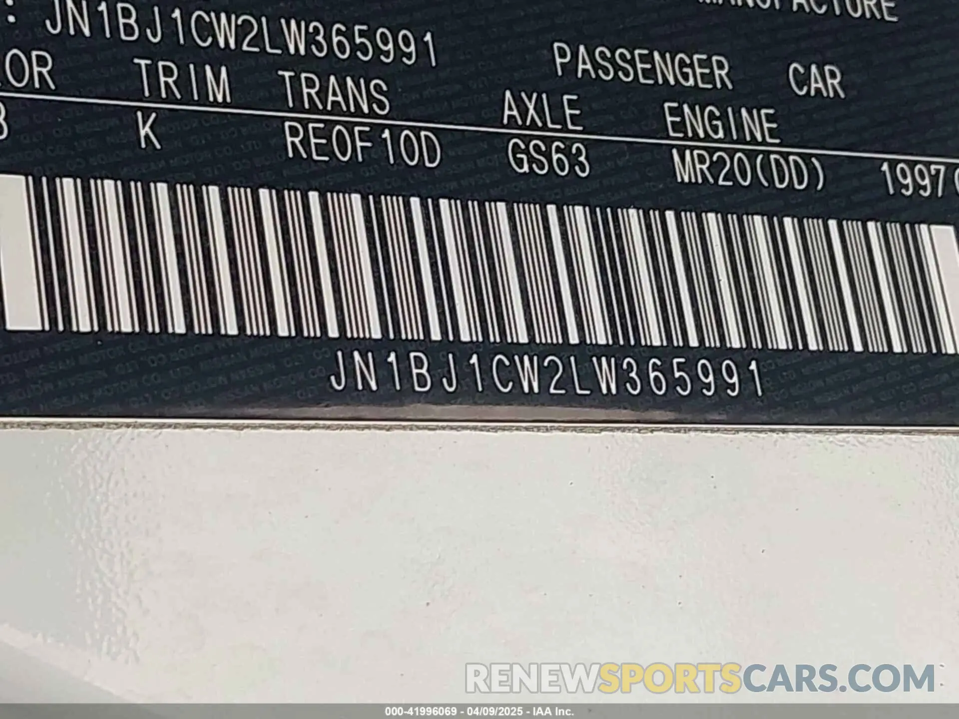 9 fotografías del automóvil dañado JN1BJ1CW2LW365991 NISSAN ROGUE SPORT 2020