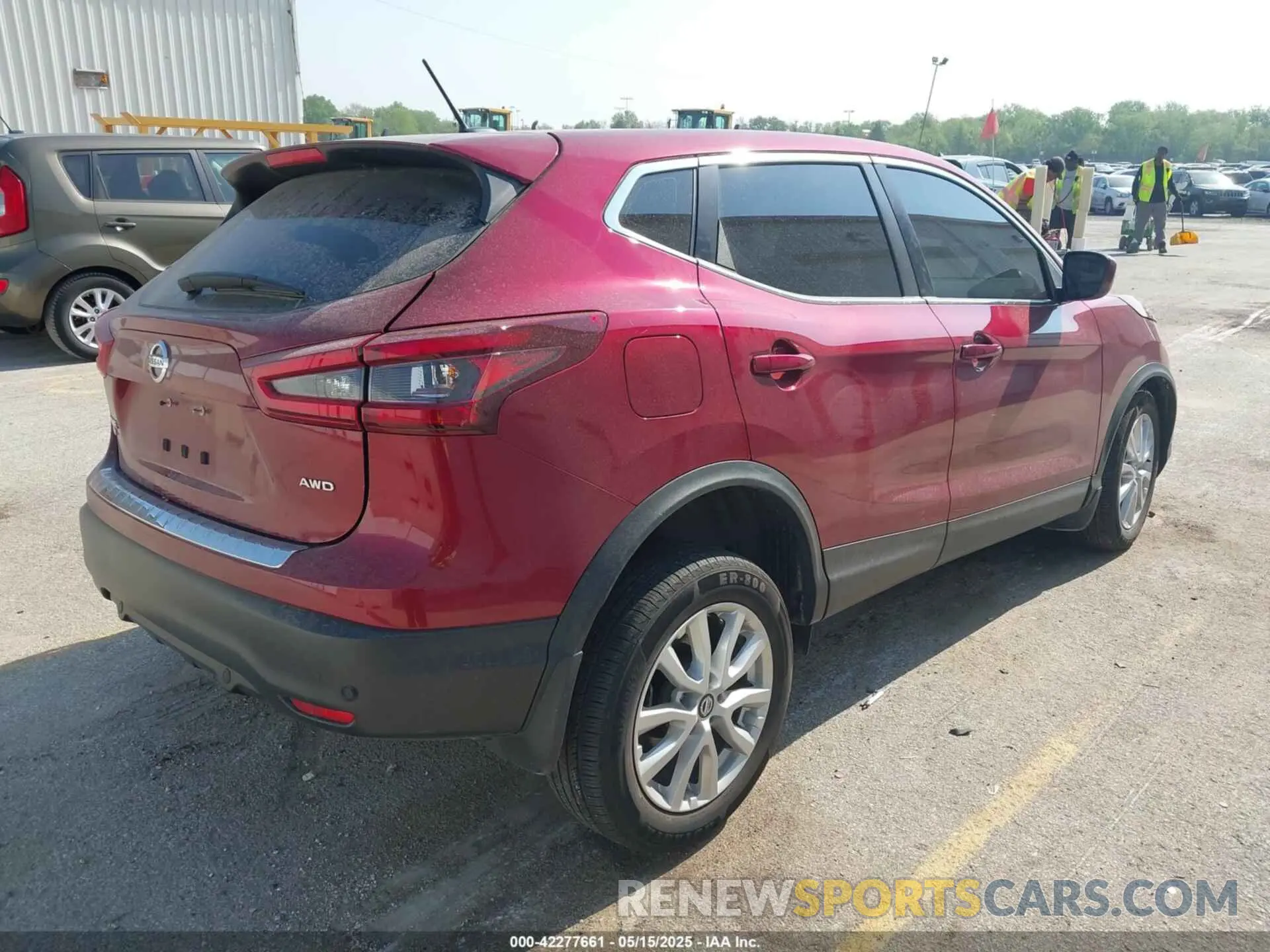 4 fotografías del automóvil dañado JN1BJ1AW2MW442007 NISSAN ROGUE SPORT 2021