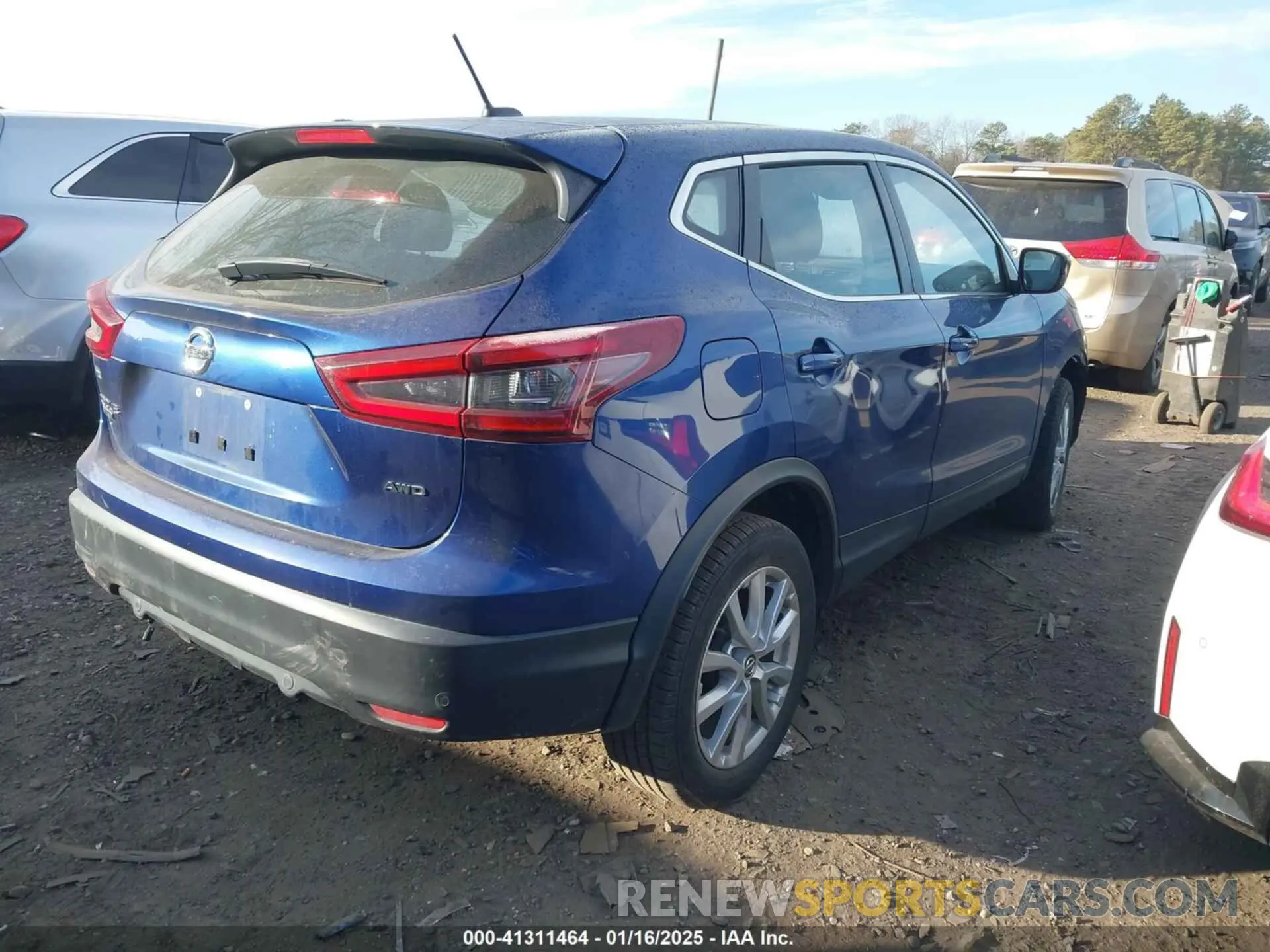 4 fotografías del automóvil dañado JN1BJ1AW3MW420369 NISSAN ROGUE SPORT 2021