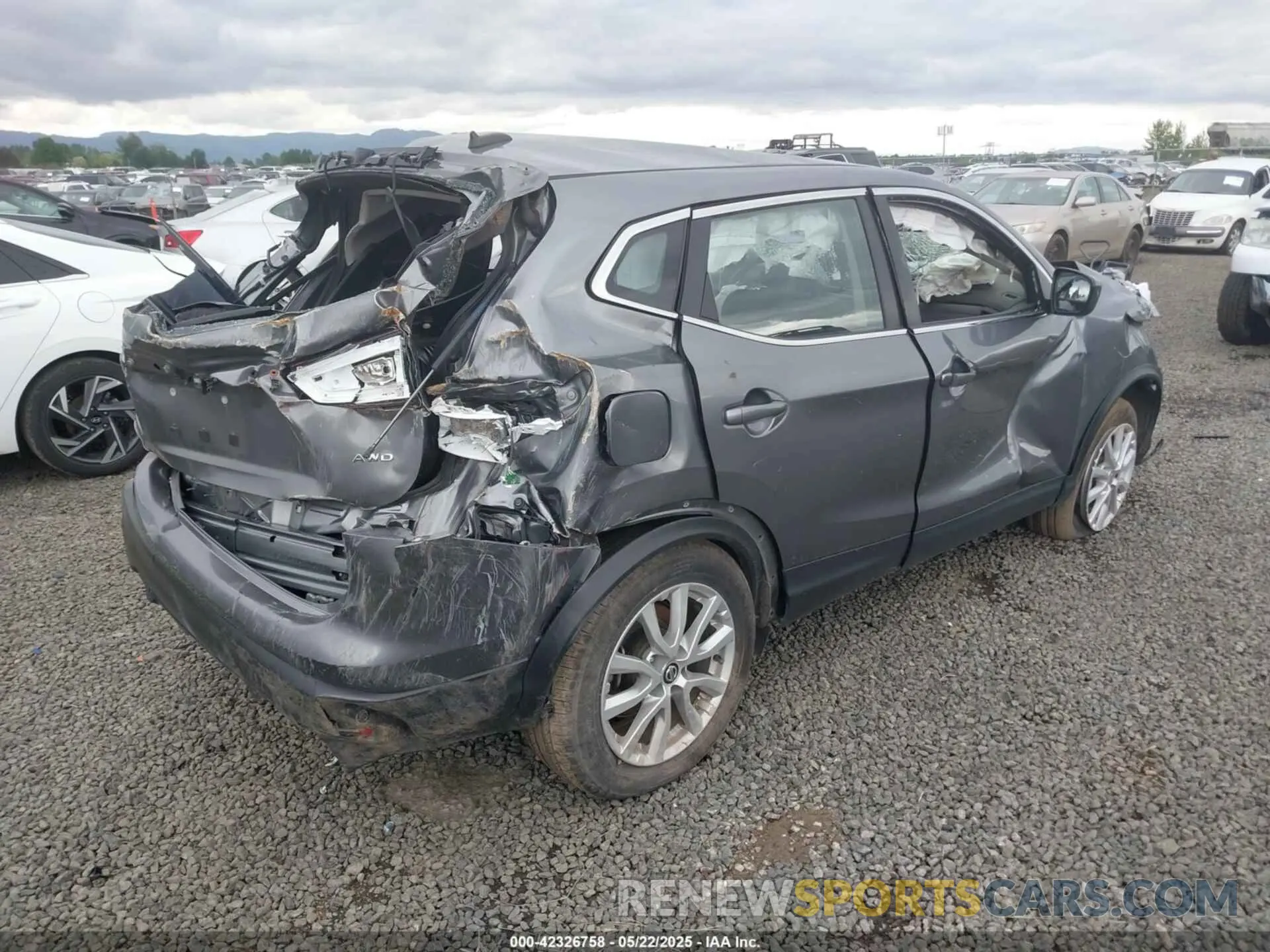 4 fotografías del automóvil dañado JN1BJ1AW7MW661397 NISSAN ROGUE SPORT 2021