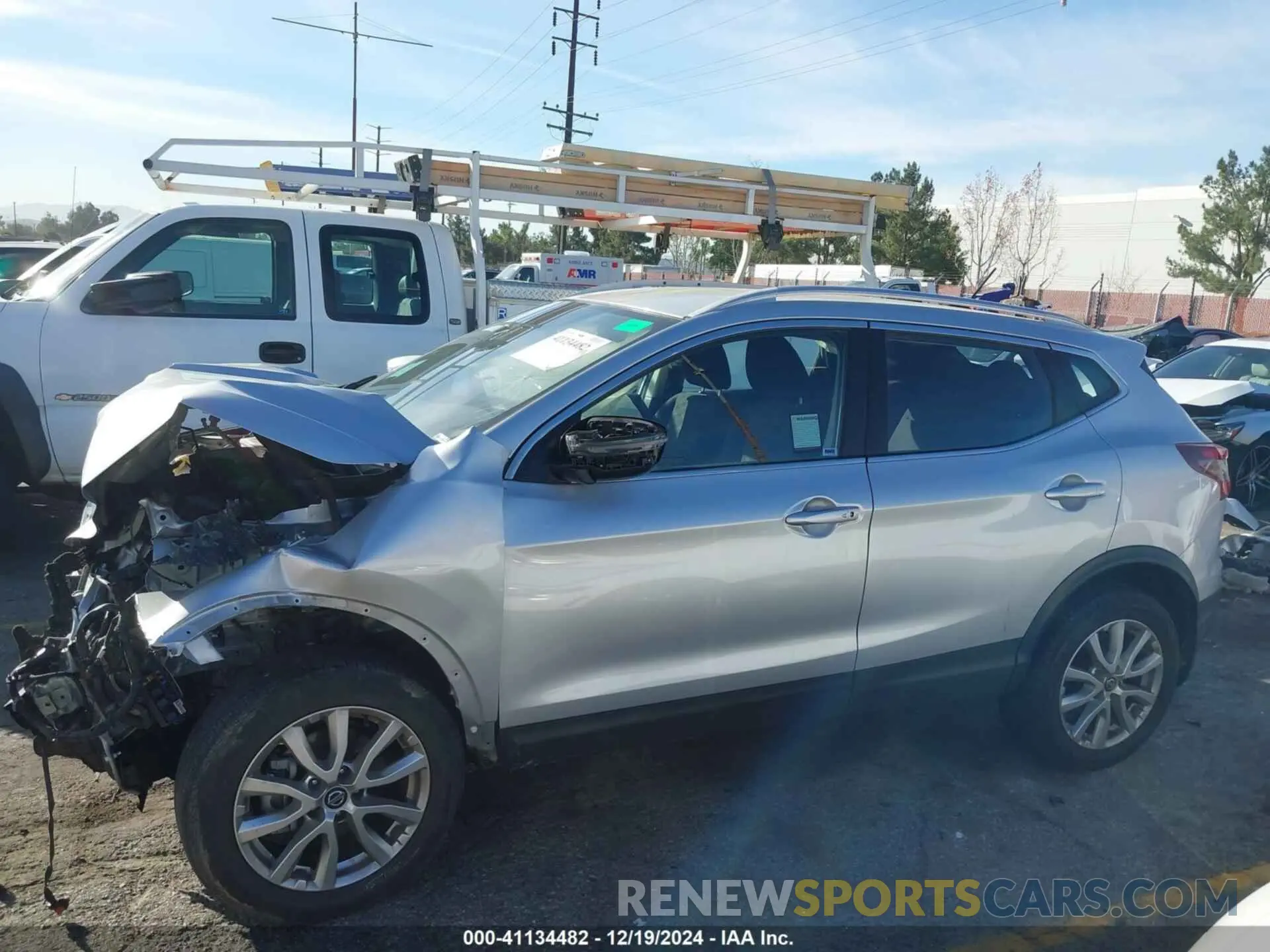 14 fotografías del automóvil dañado JN1BJ1BV0MW571188 NISSAN ROGUE SPORT 2021