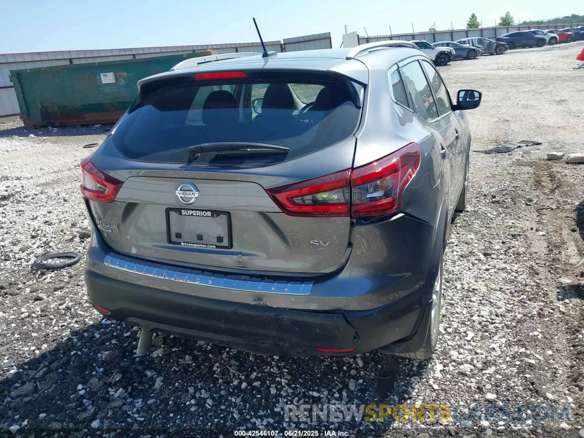 6 fotografías del automóvil dañado JN1BJ1BV8MW571276 NISSAN ROGUE SPORT 2021