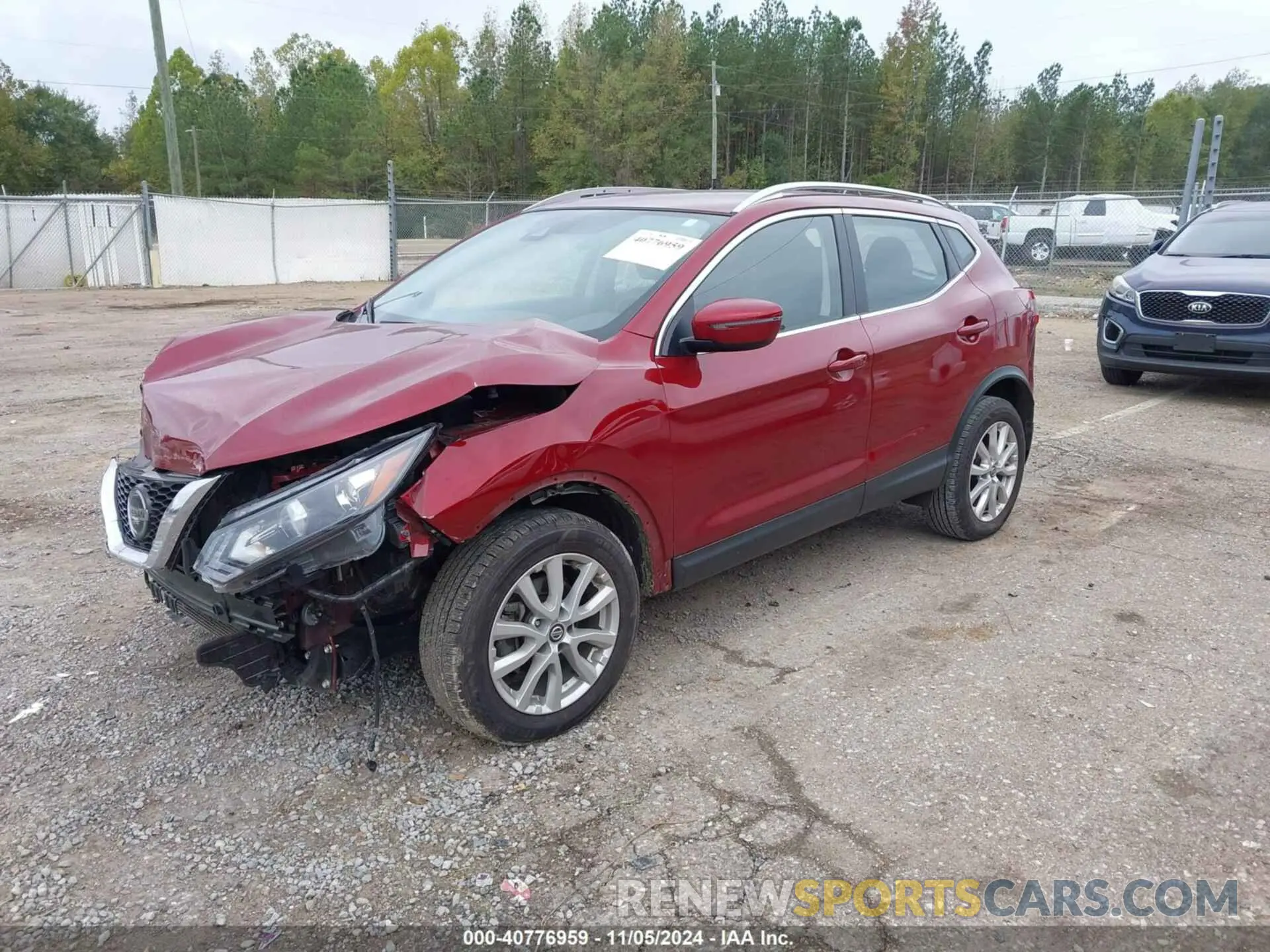 2 fotografías del automóvil dañado JN1BJ1BV9NW343126 NISSAN ROGUE SPORT 2022